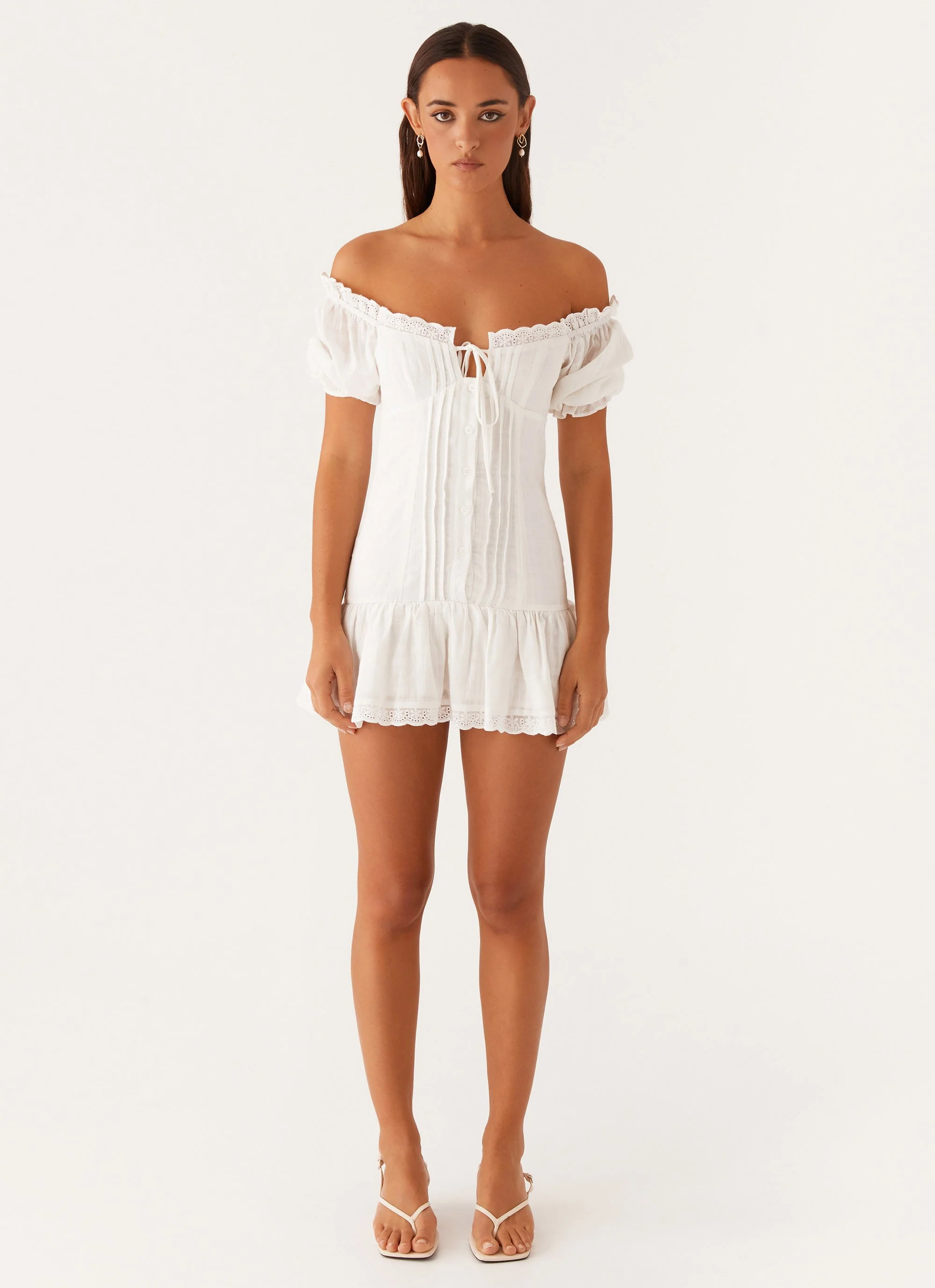 Hundred Percent Mini Dress - White - Image 3