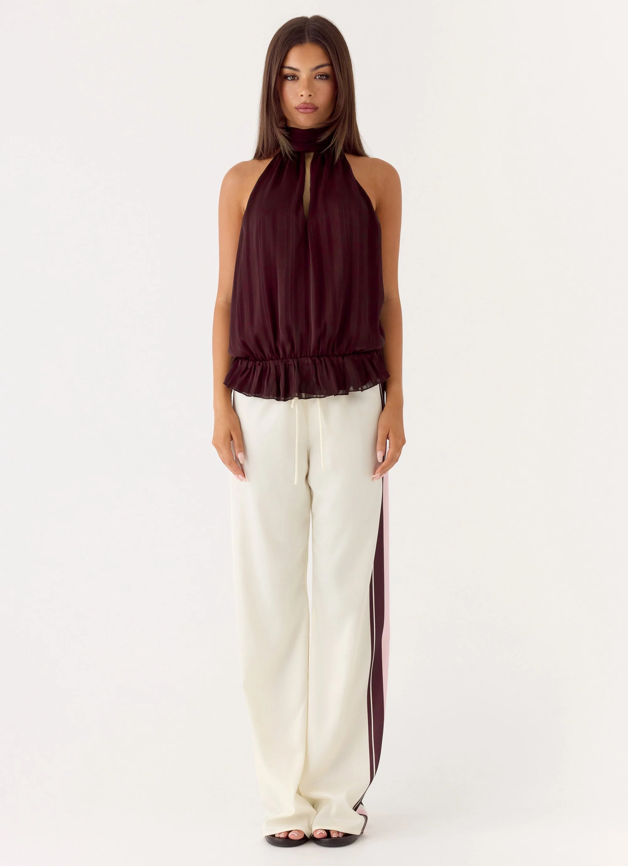 Hydro Halter Top - Aubergine - Image 4