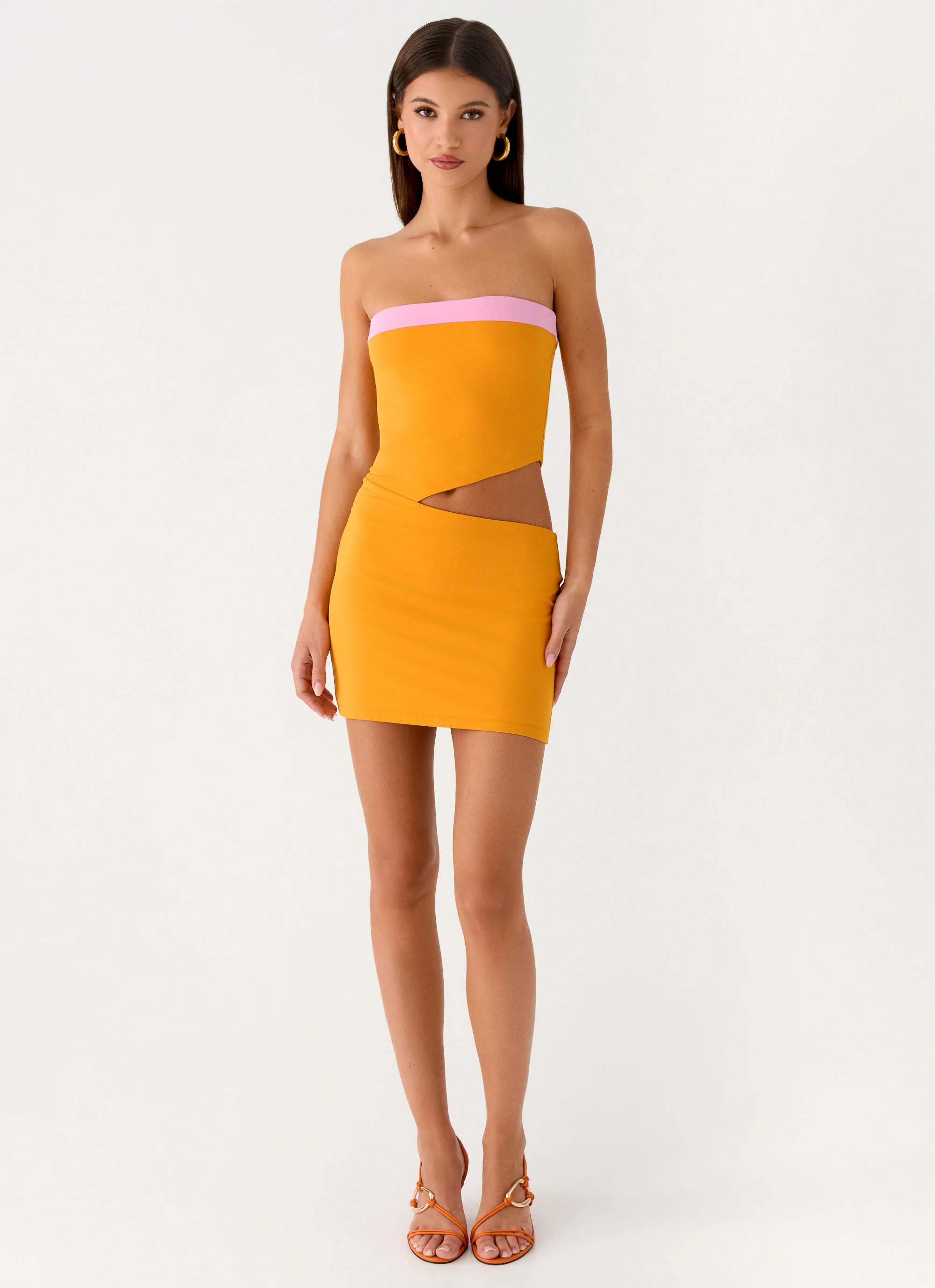 Ica Mini Dress - Orange - Image 6