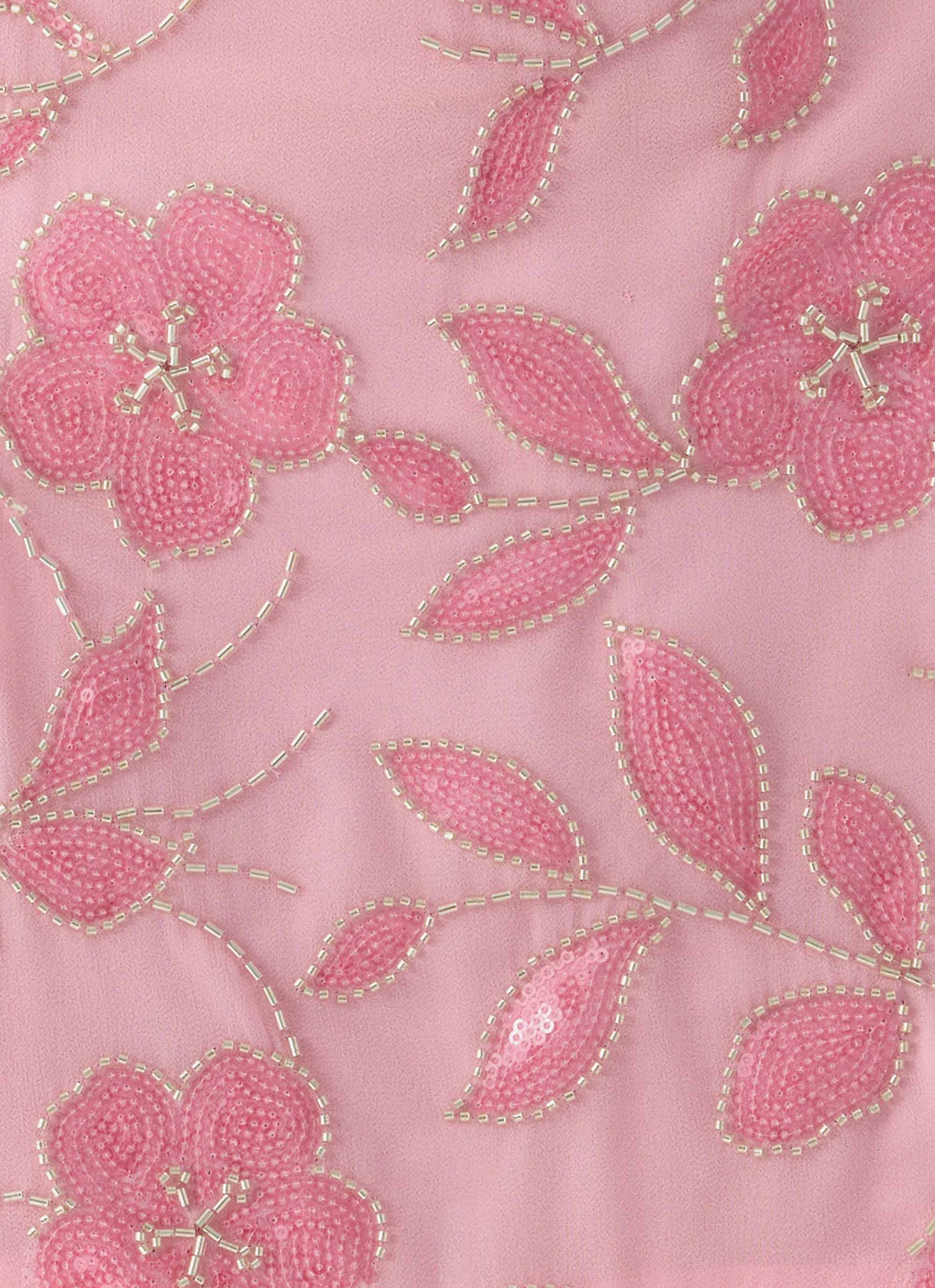 Iglesias Beaded Sequin Mini Skirt - Pink - Image 8