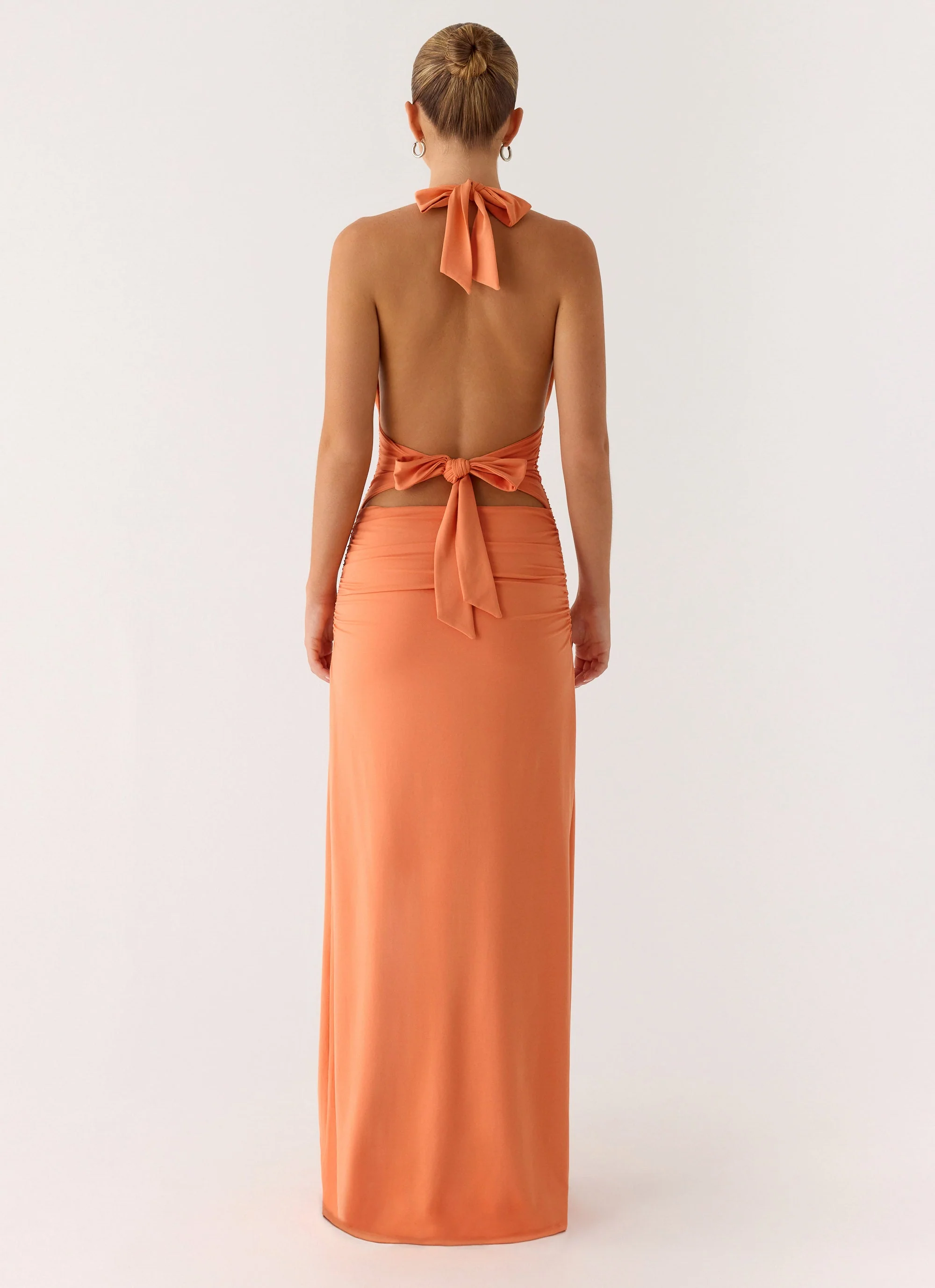 Ilaria Halter Maxi Dress - Apricot - Image 3