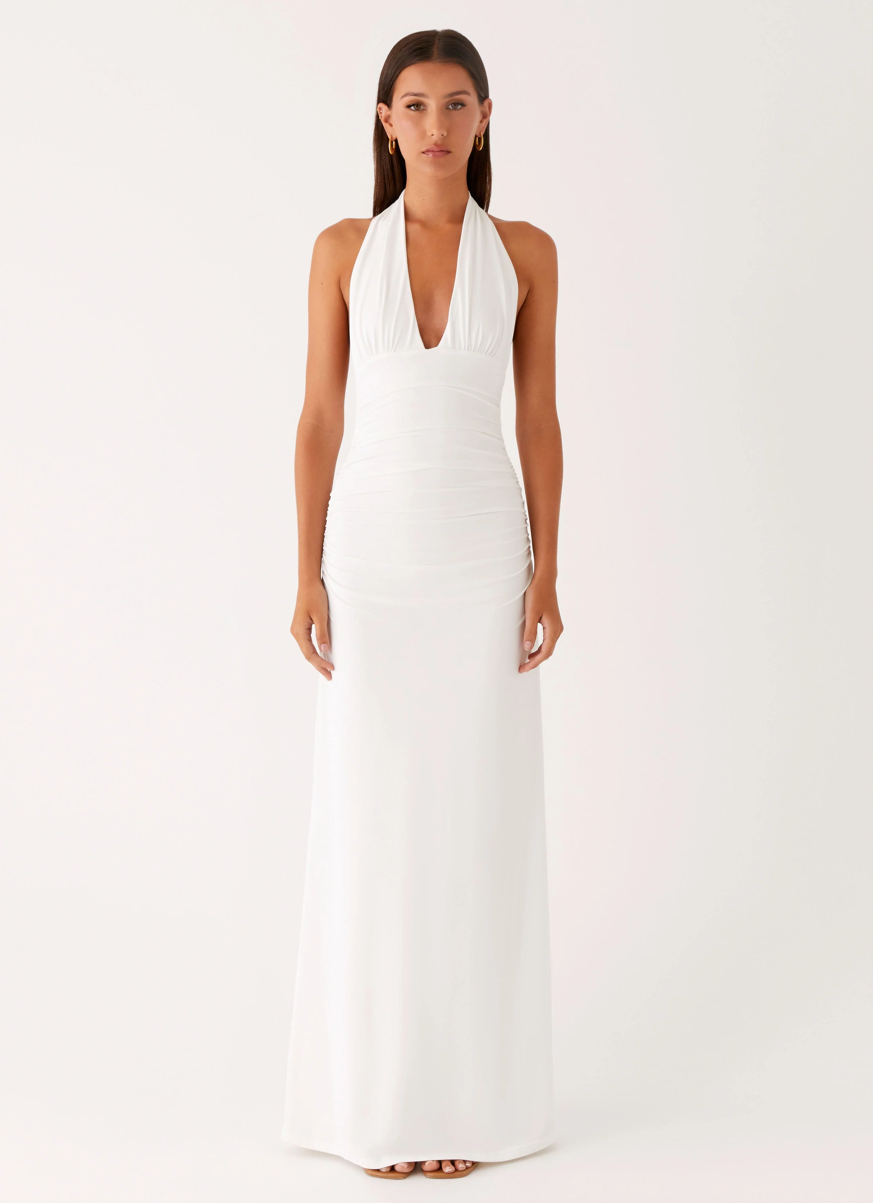 Ilaria Halter Maxi Dress - White - Image 3