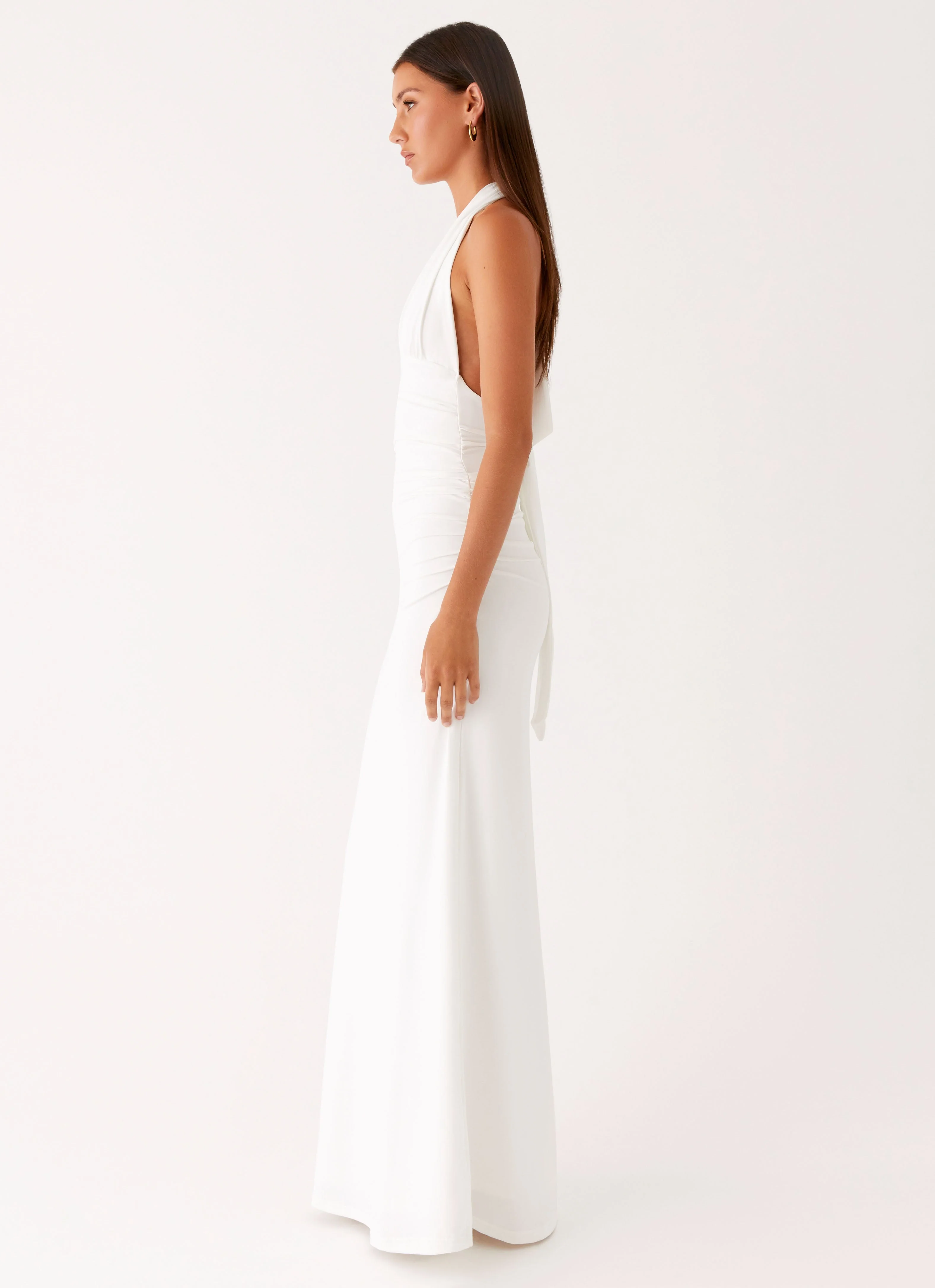 Ilaria Halter Maxi Dress - White - Image 4