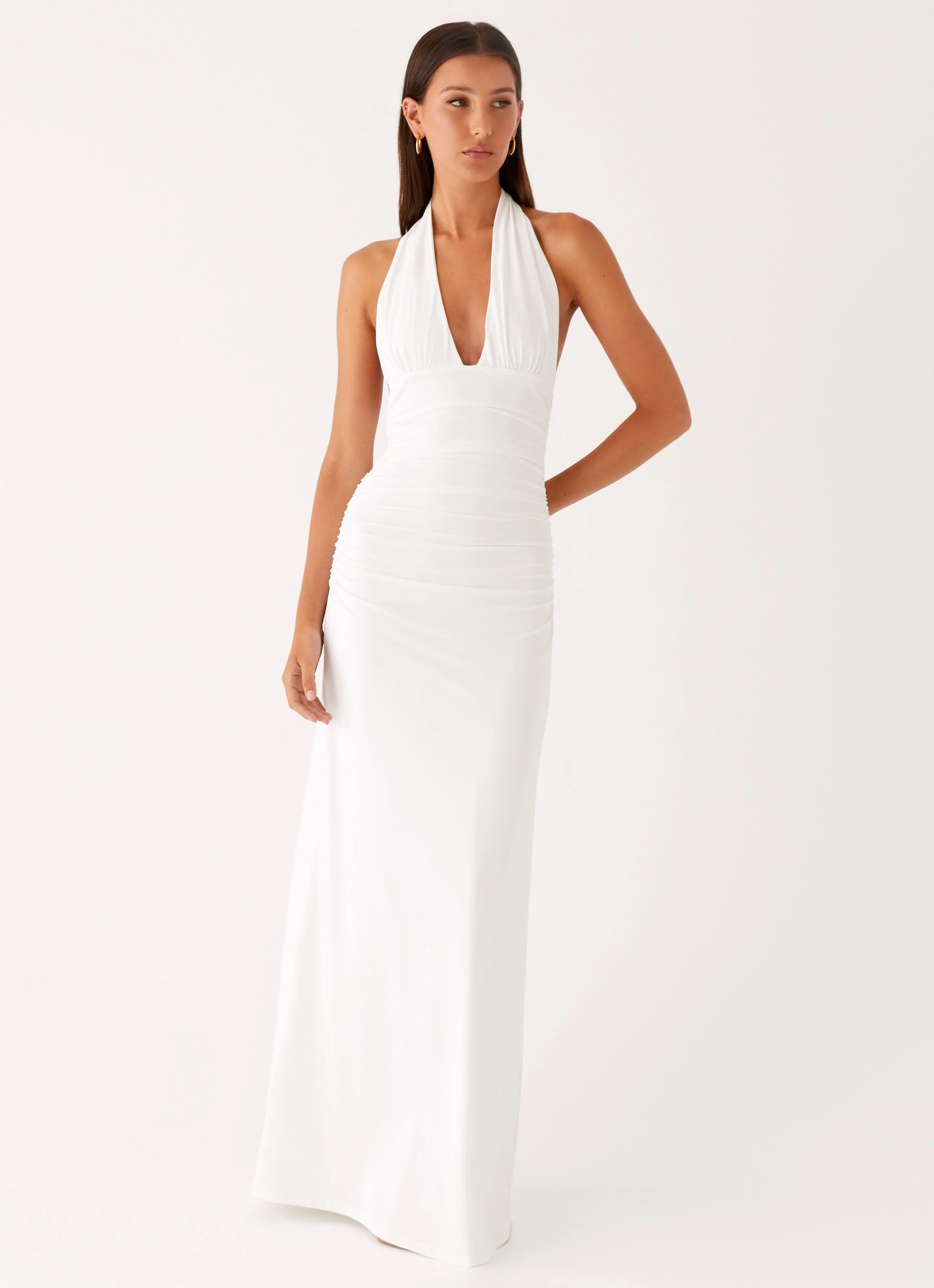 Ilaria Halter Maxi Dress - White - Image 6