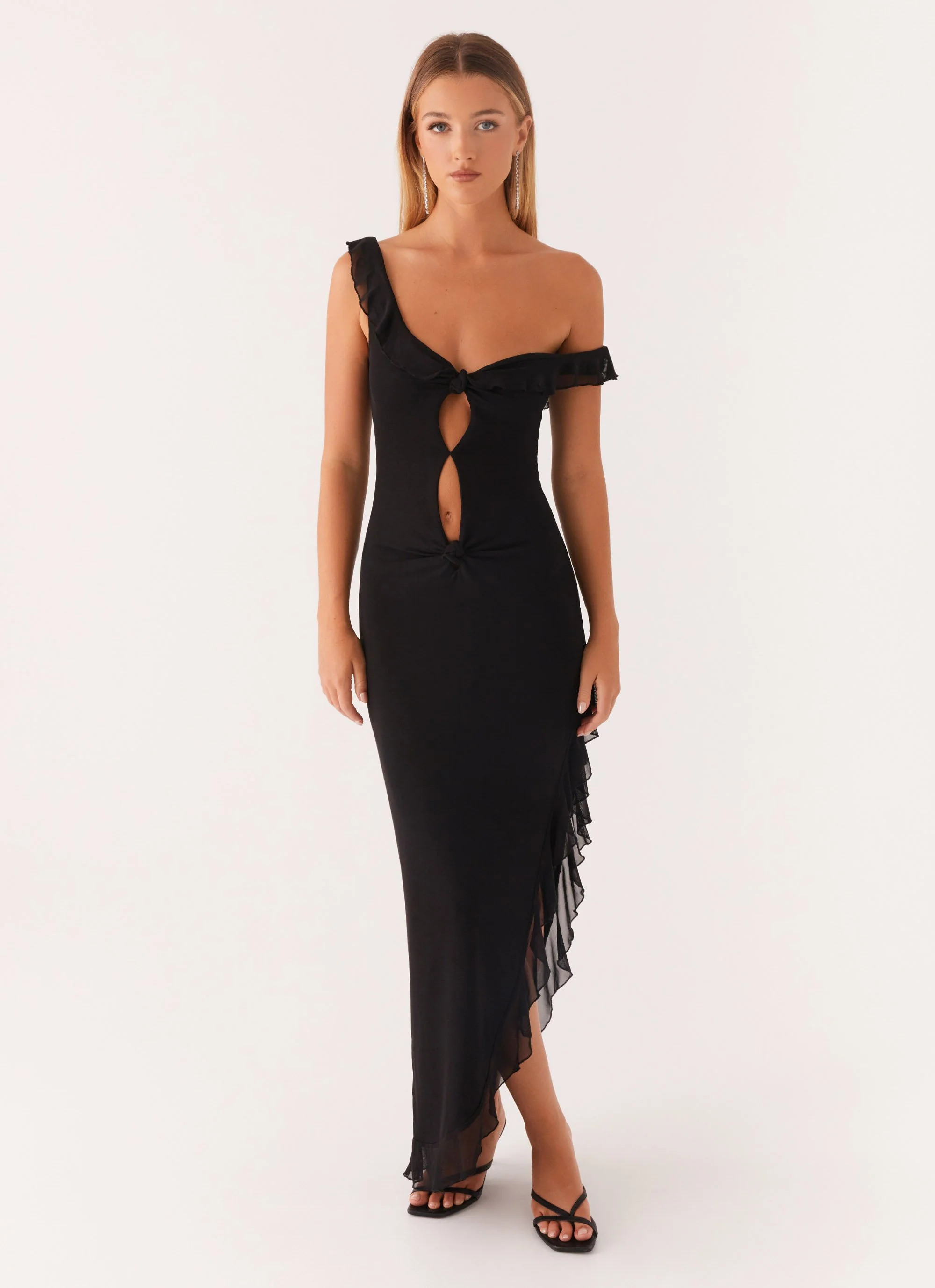 Impossible Cut Out Midi Dress - Black - Image 5