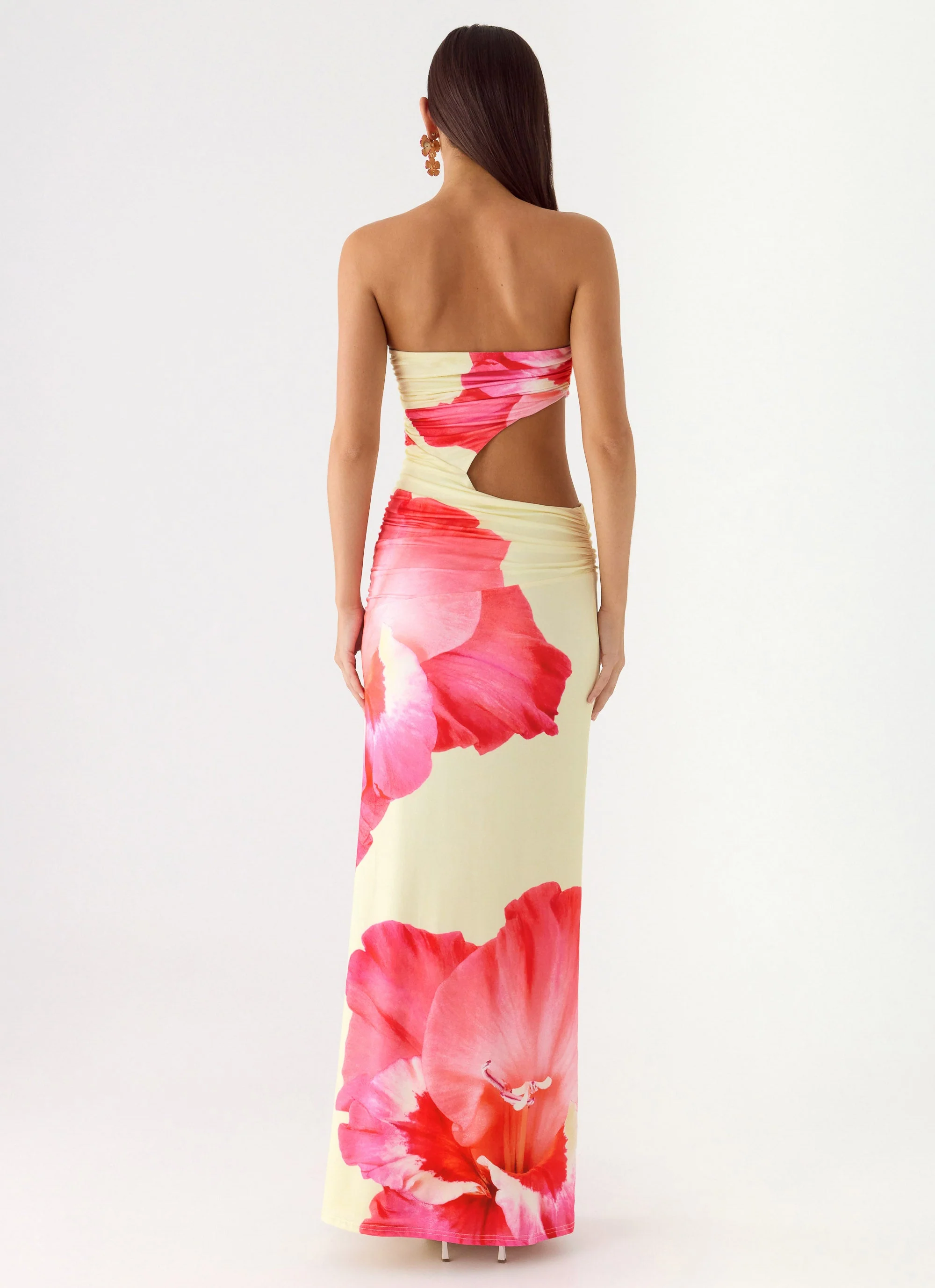 In The Rhythm Maxi Dress - Yellow Floral Spritz - Image 3