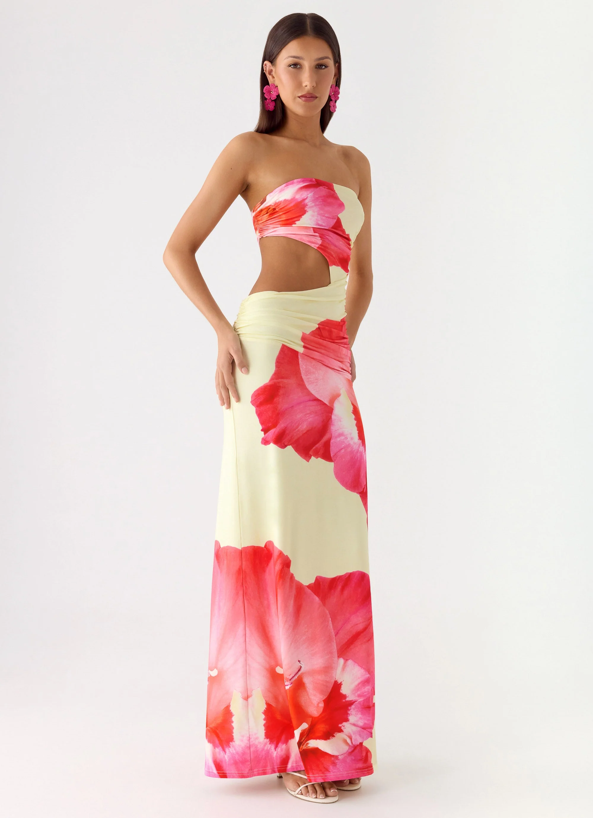 In The Rhythm Maxi Dress - Yellow Floral Spritz - Image 6