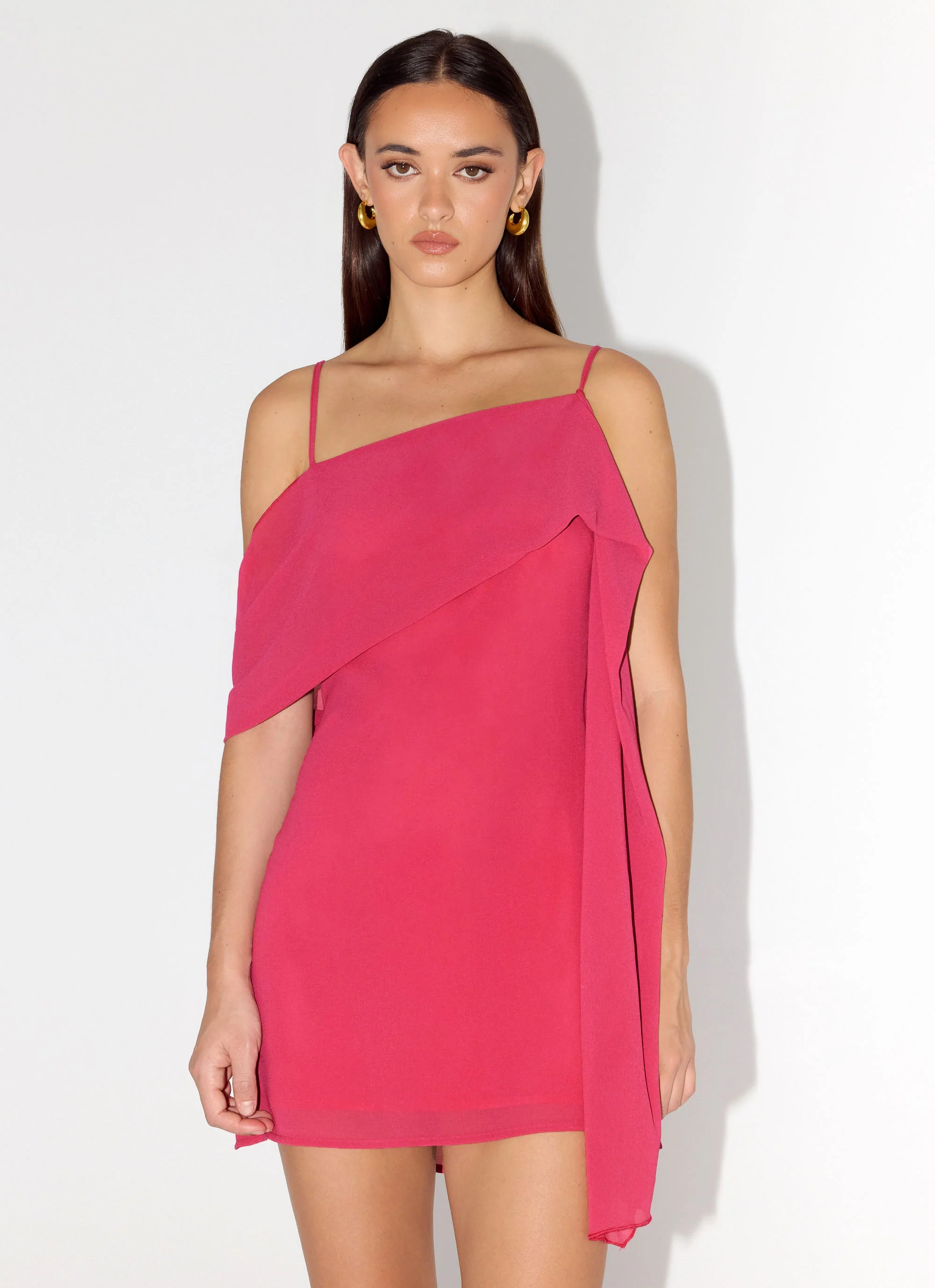 In Your Place Mini Dress - Fuchsia - Image 5