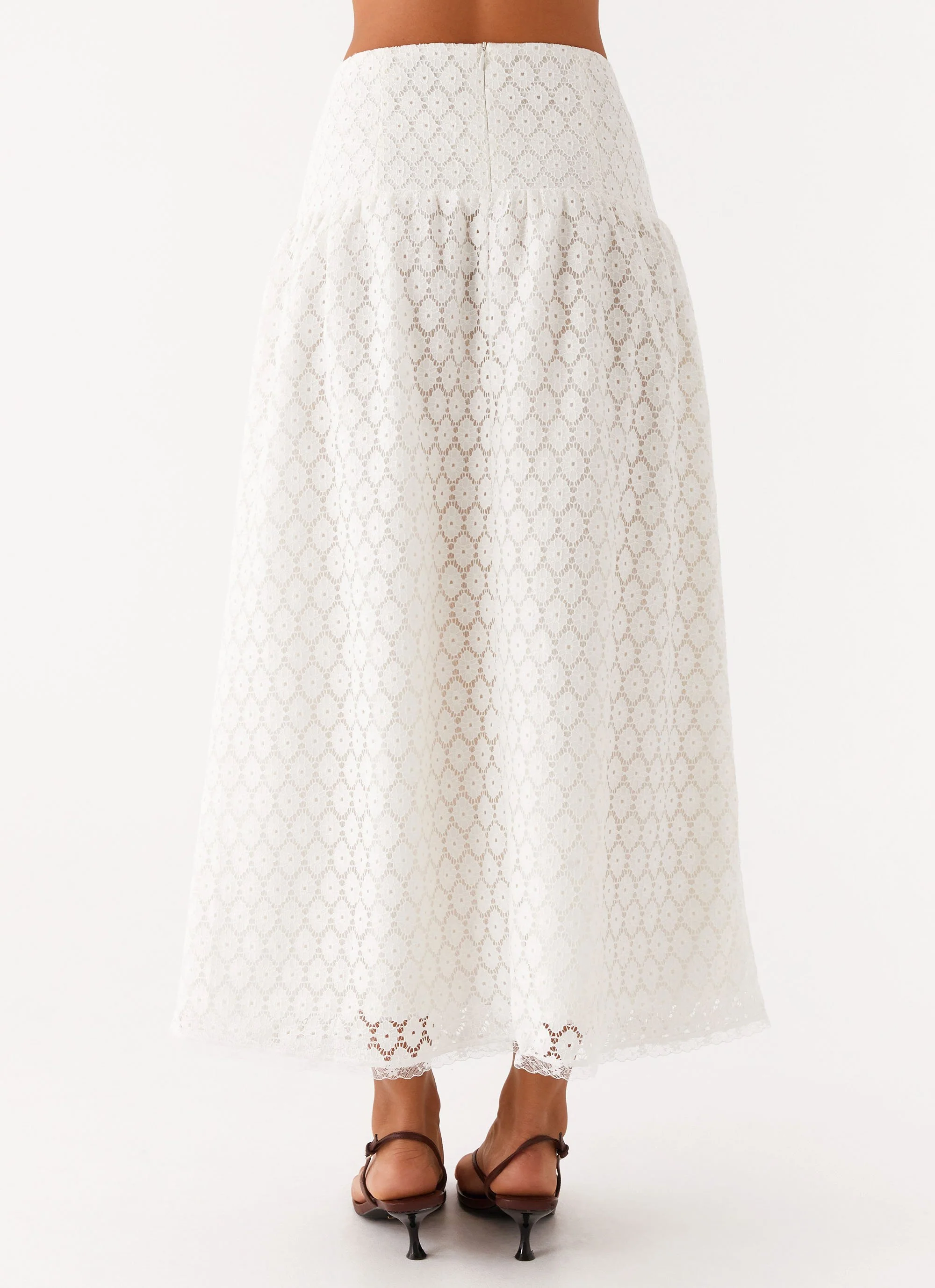 Indiana Corset Midi Skirt - White - Image 4