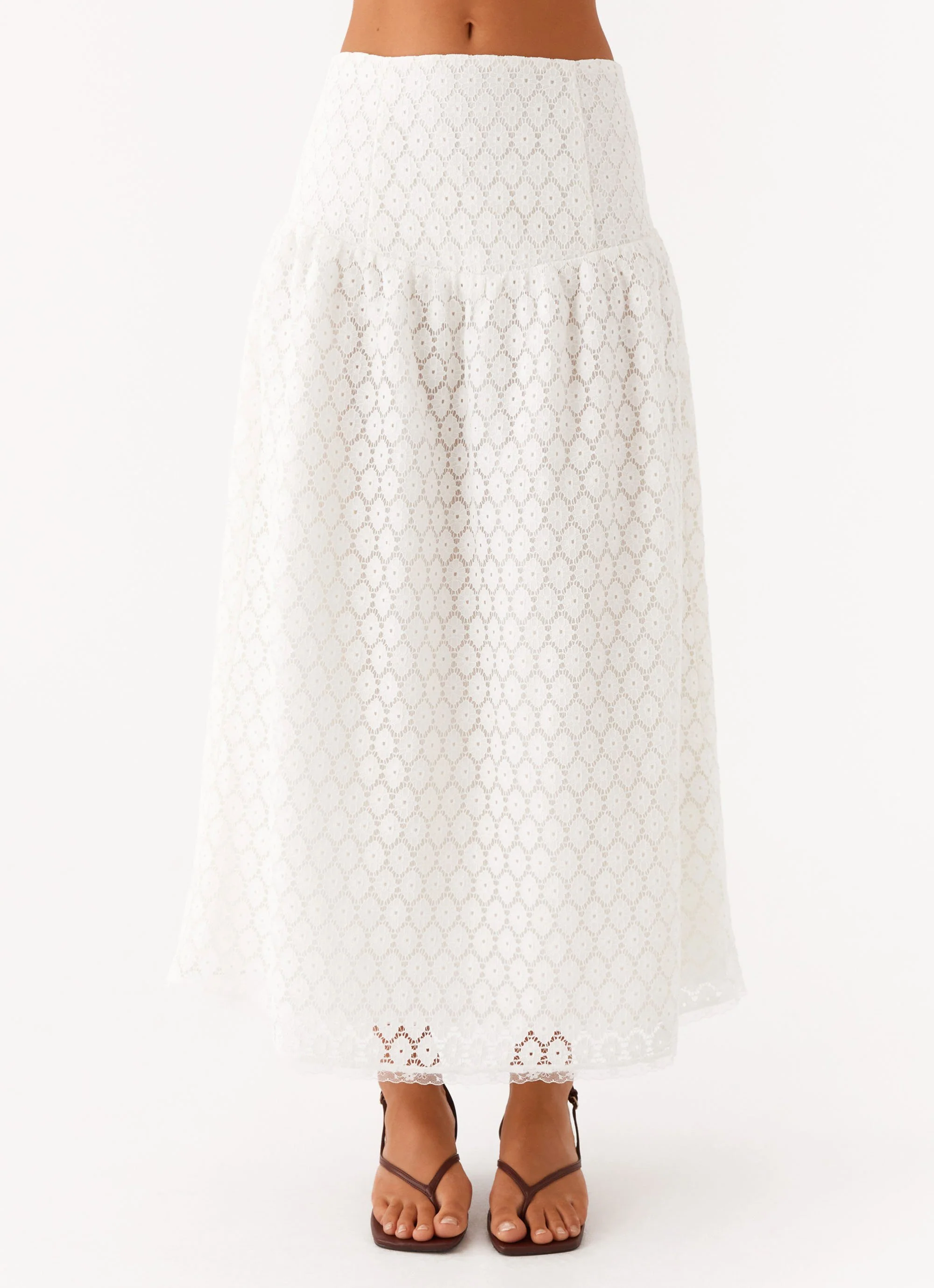 Indiana Corset Midi Skirt - White - Image 5