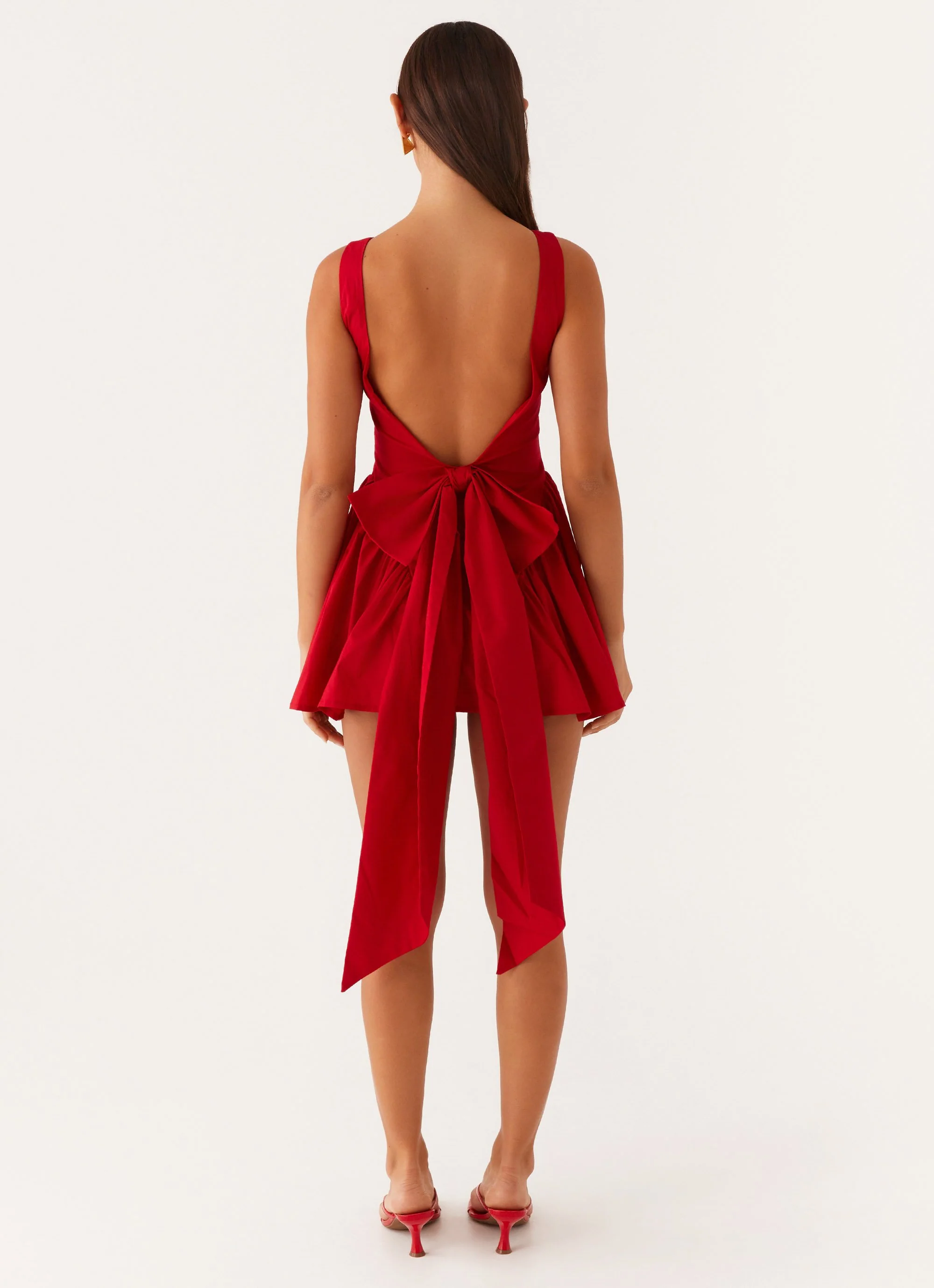 Invited Mini Dress - Red - Image 4