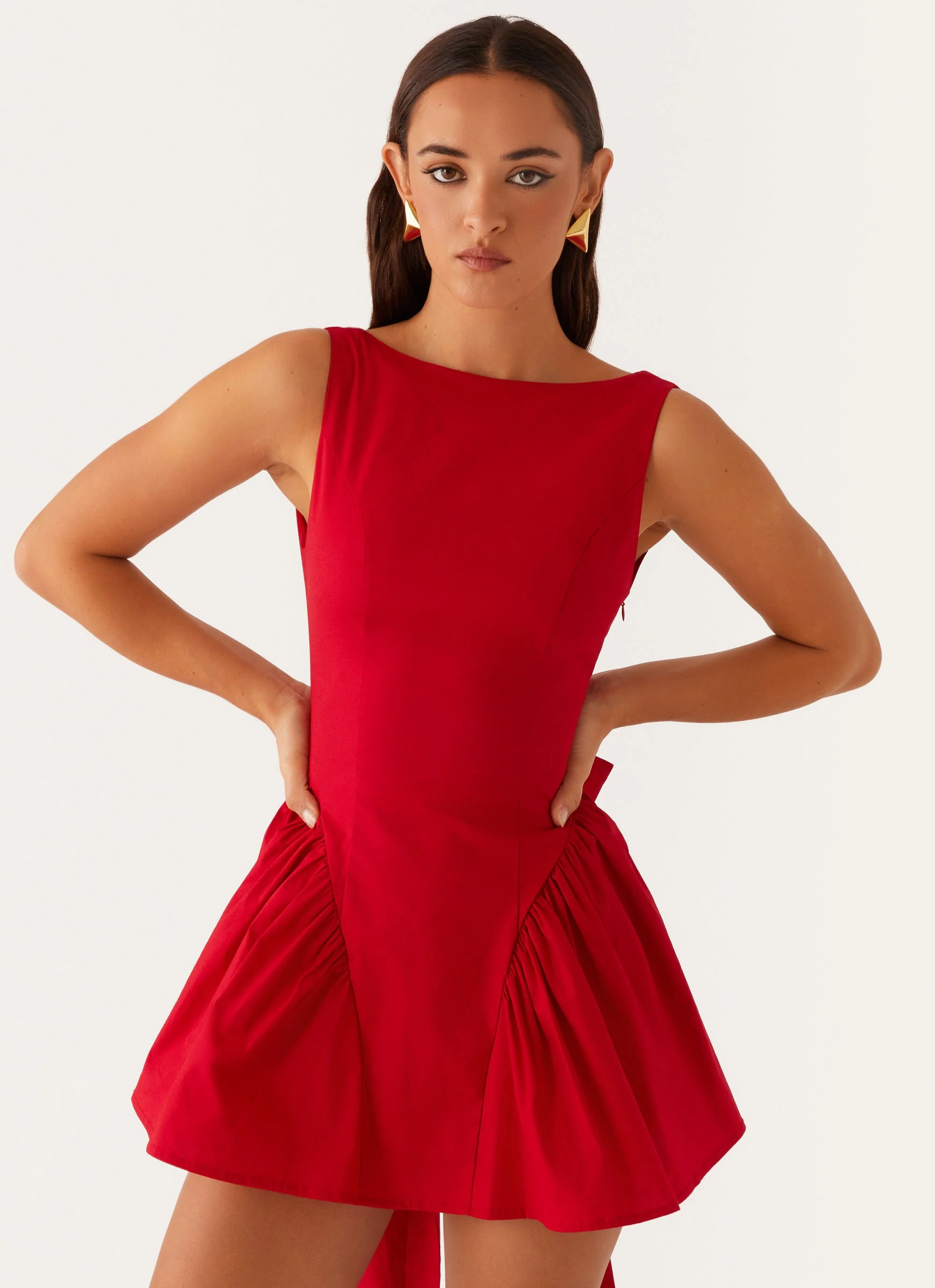 Invited Mini Dress - Red - Image 5