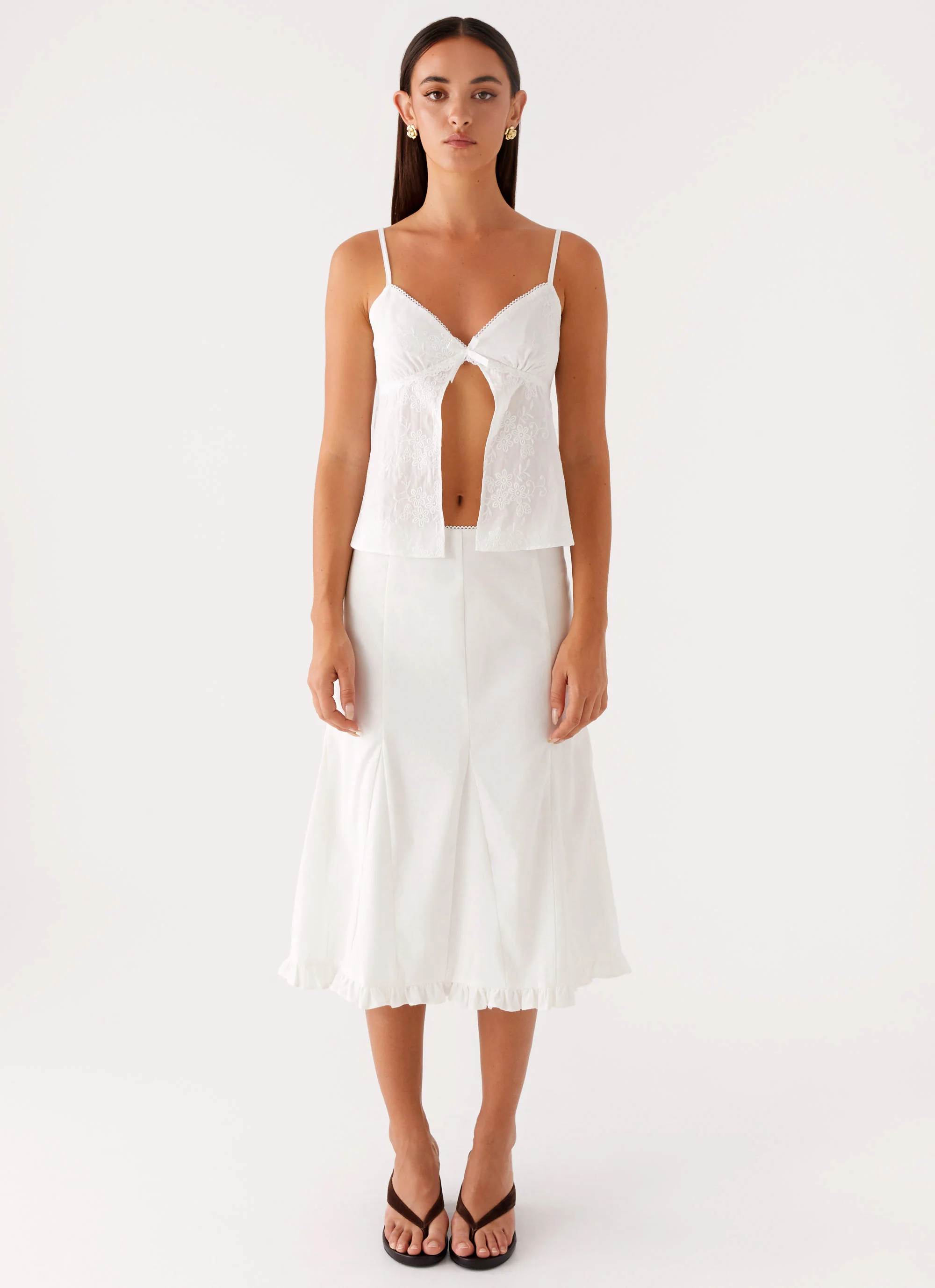 Irena Cami Top - White - Image 2