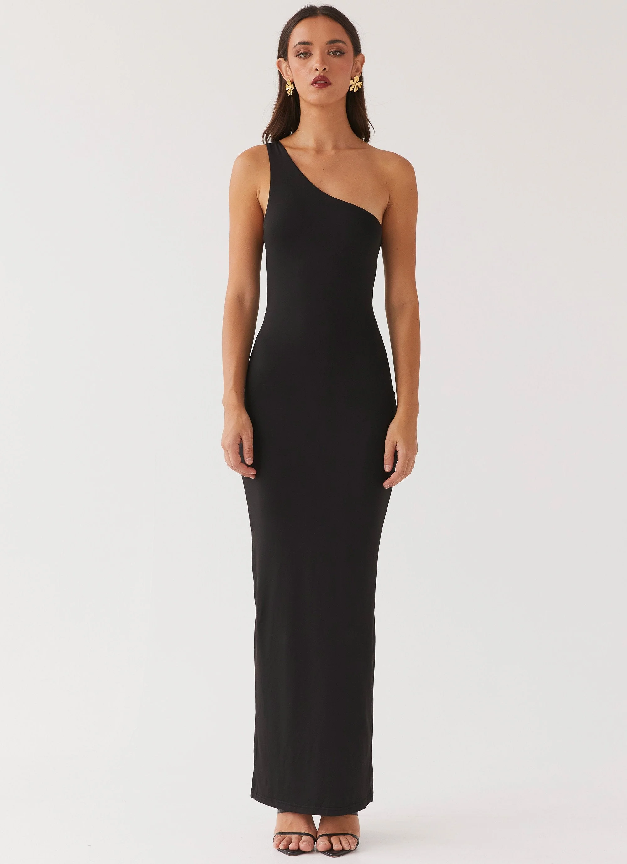 Iris Backless Maxi Dress - Black - Image 5