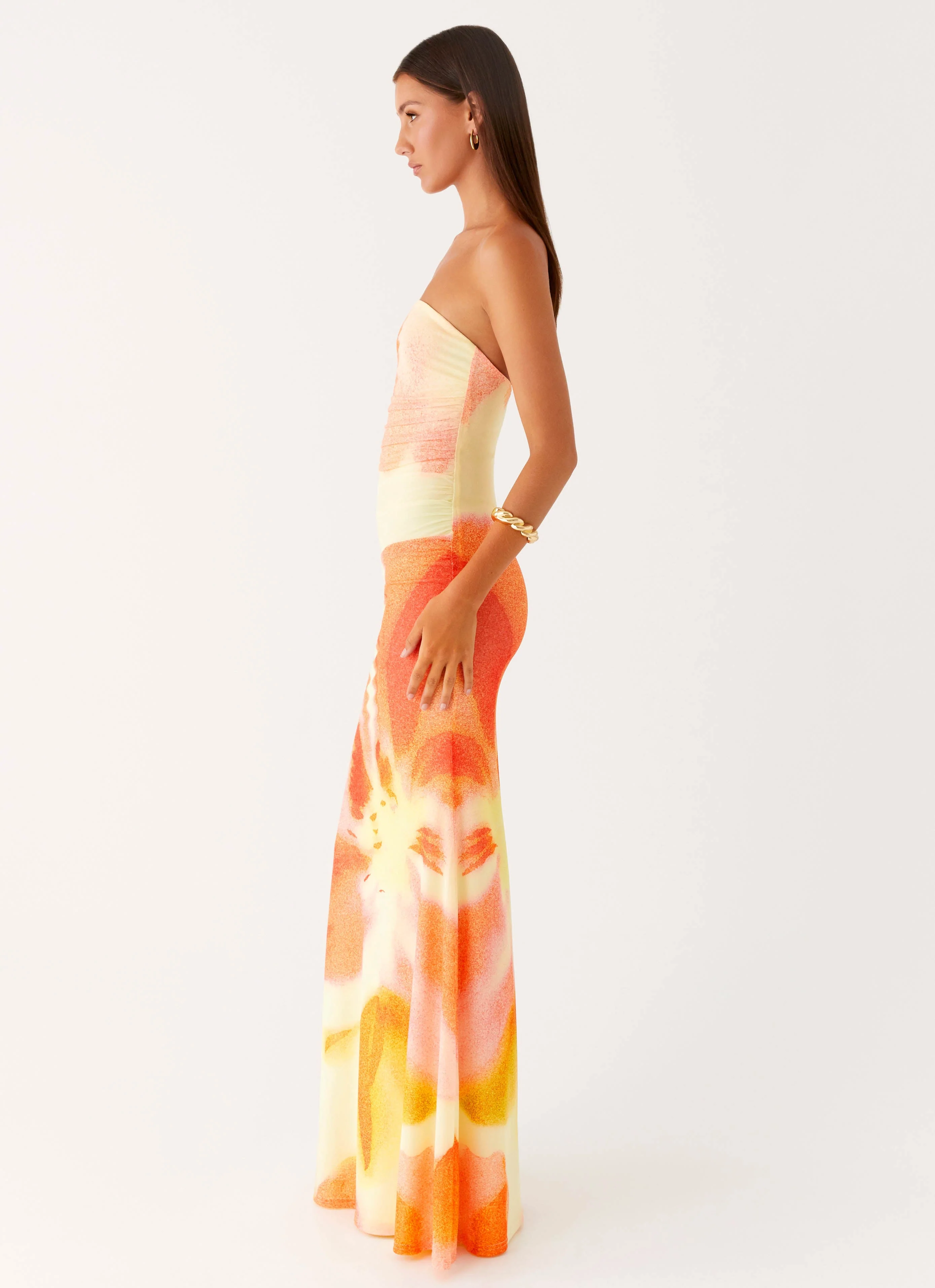 Iroha Strapless Maxi Dress - Mimosa Blossom - Image 4