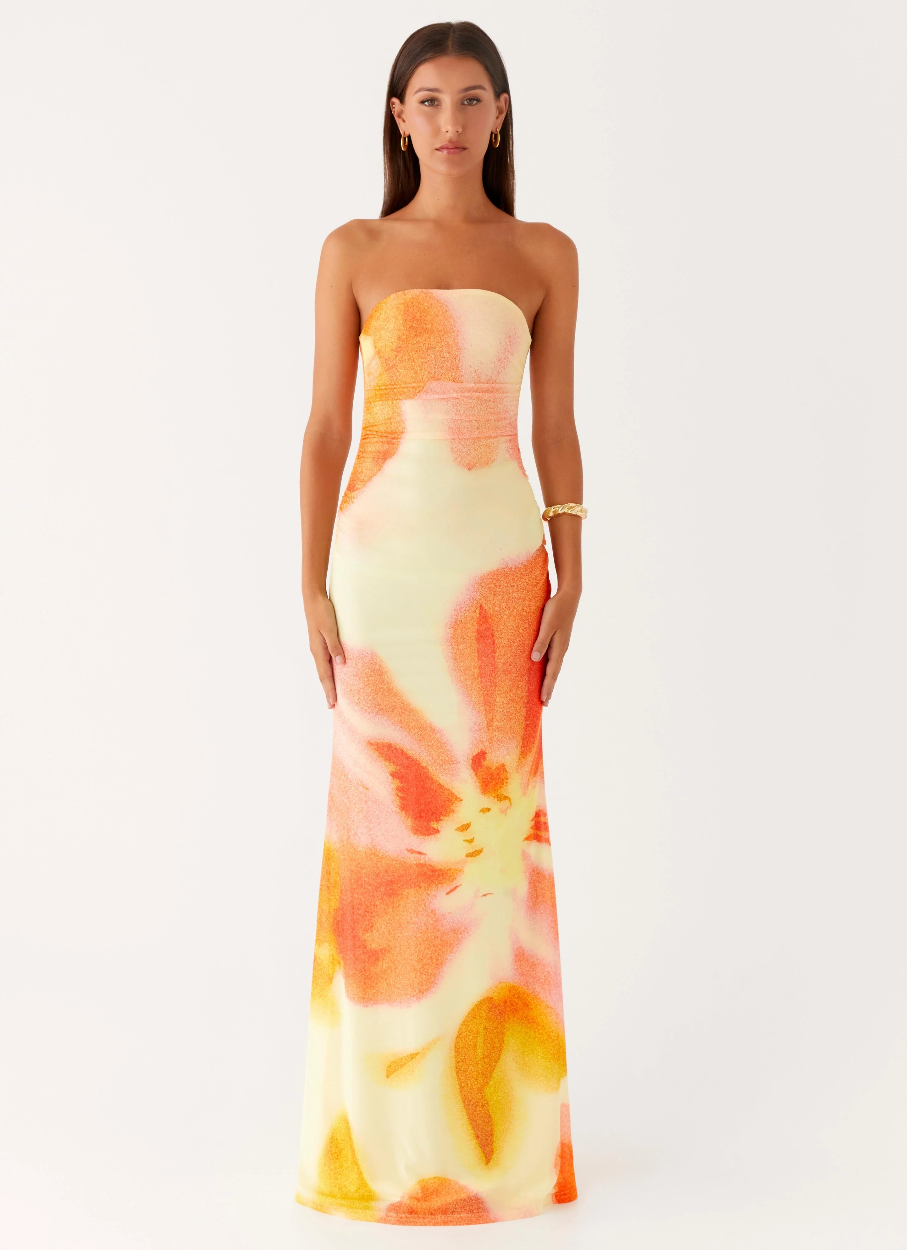 Iroha Strapless Maxi Dress - Mimosa Blossom - Image 5