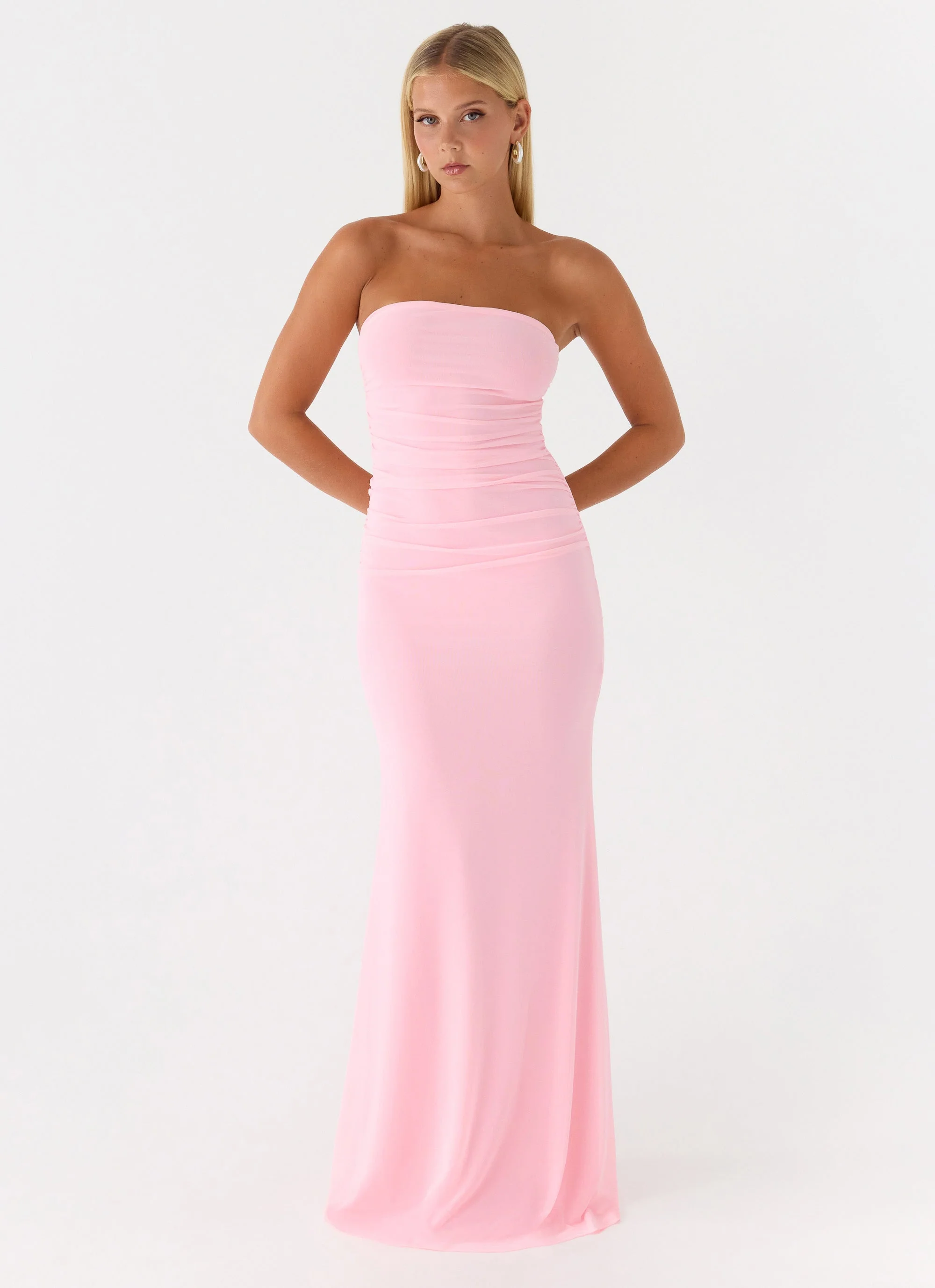 Iroha Strapless Maxi Dress - Pink - Image 4