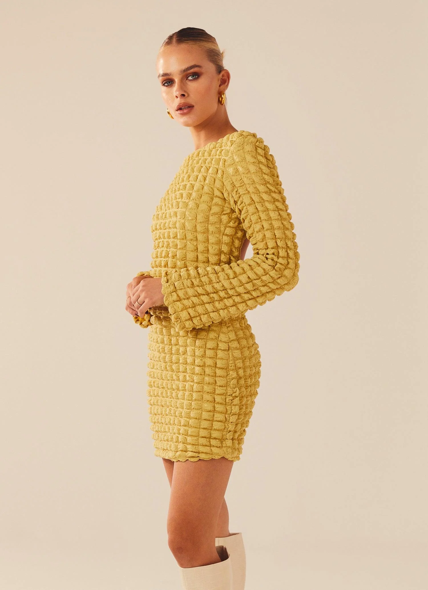 Irreplaceable Mini Dress - Fern - Image 3