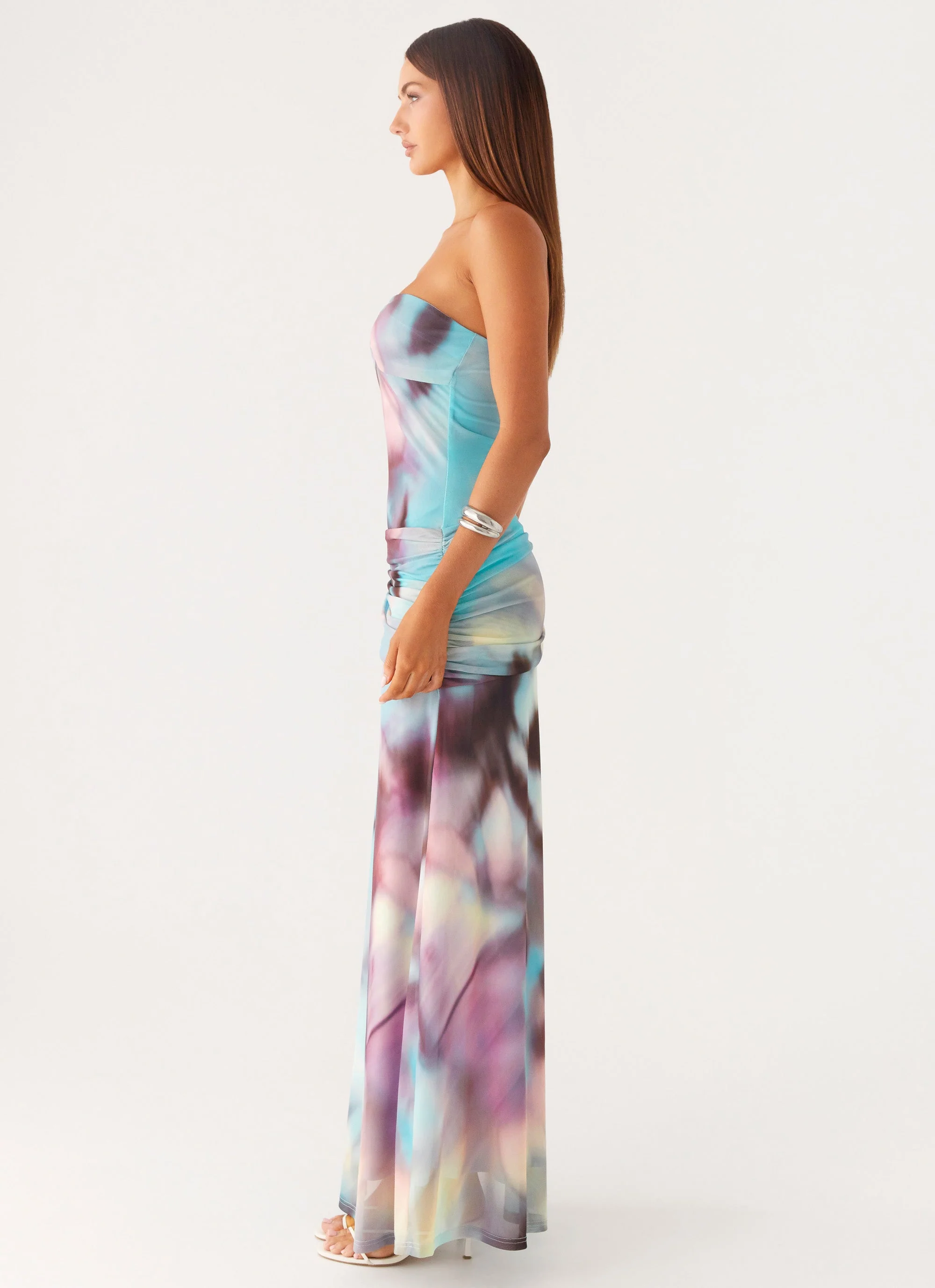 Isle Escape Mesh Maxi Dress - Sea Splash - Image 2
