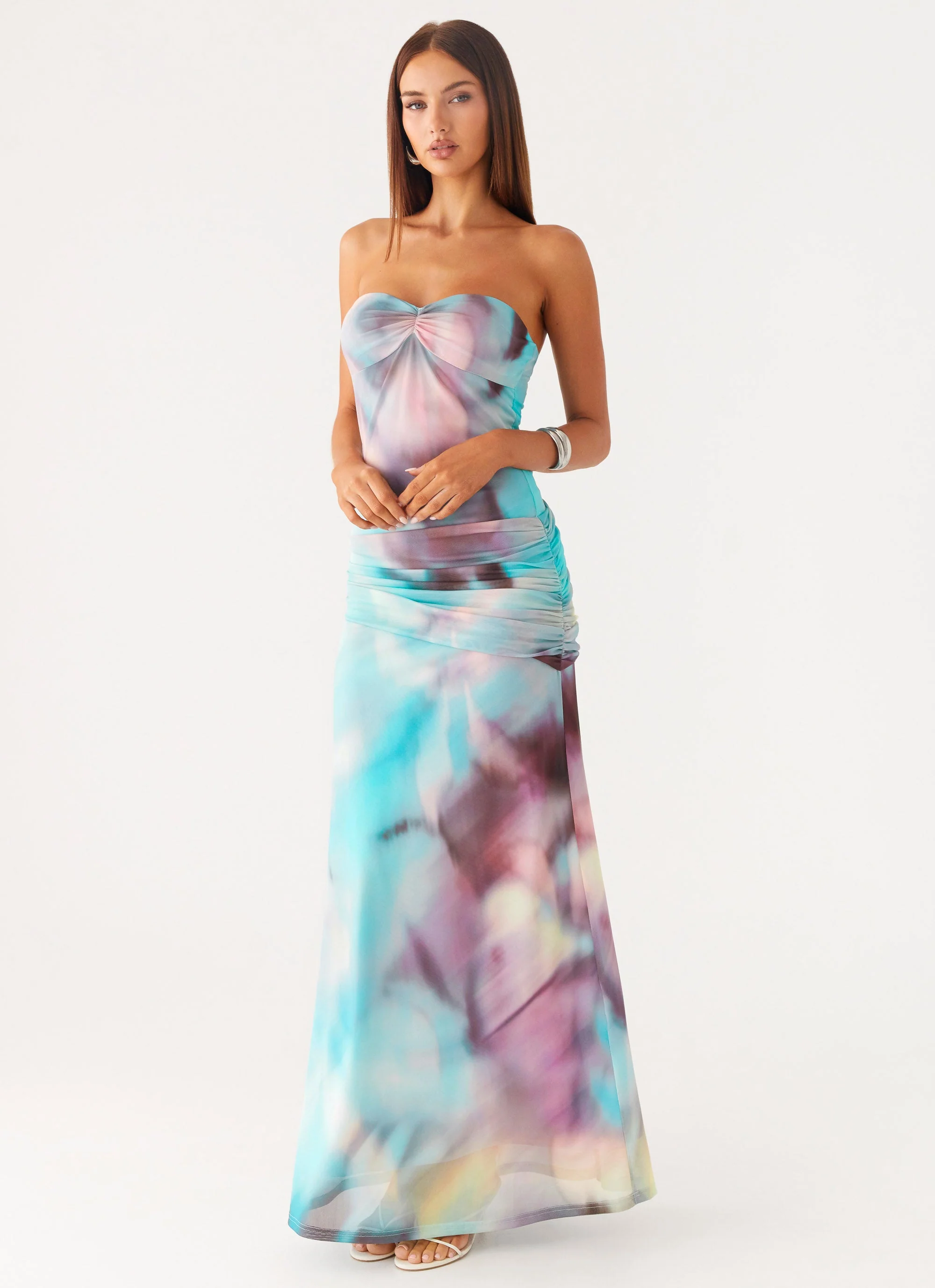 Isle Escape Mesh Maxi Dress - Sea Splash - Image 5