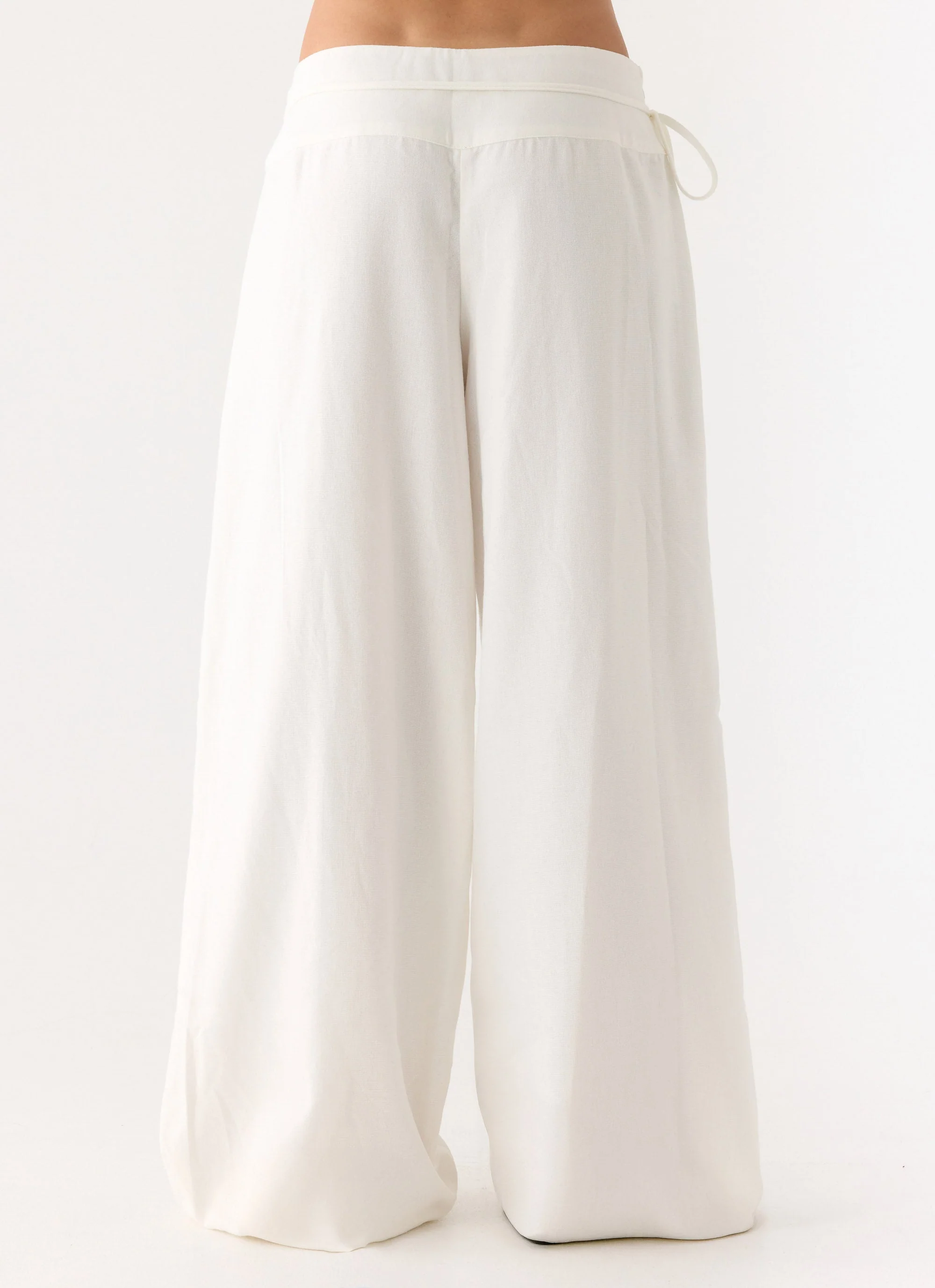 Isobel Linen Pants - White - Image 4