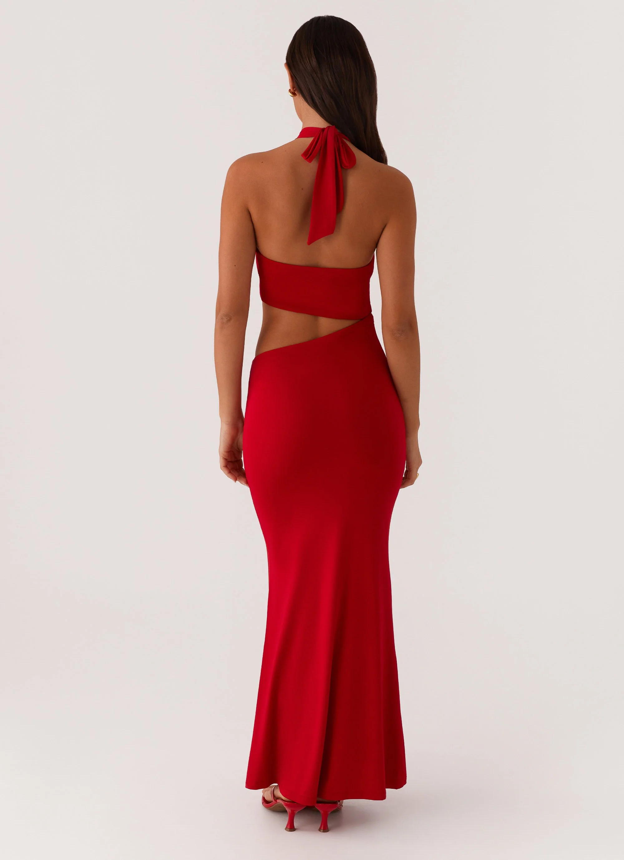 Its Obvious Maxi Dress - Red - Image 5