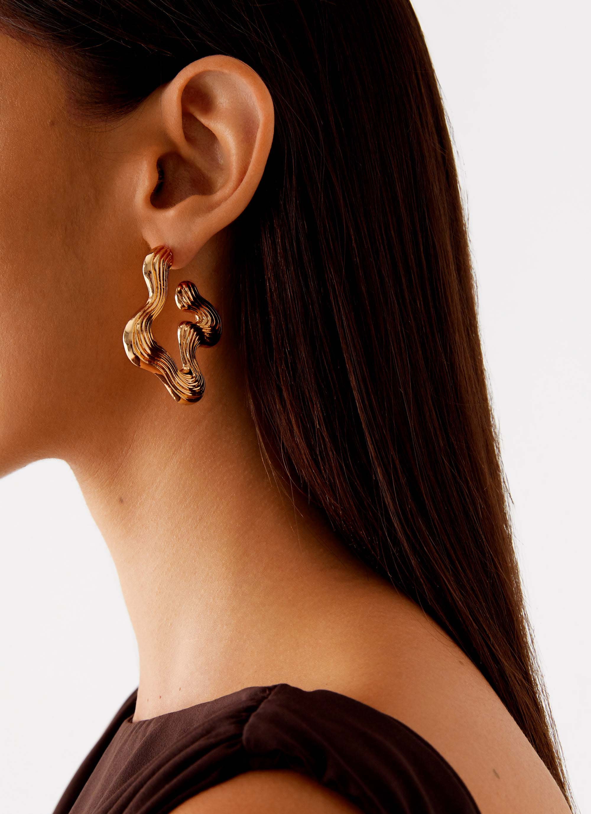 Jacey Earrings - Gold - Image 2