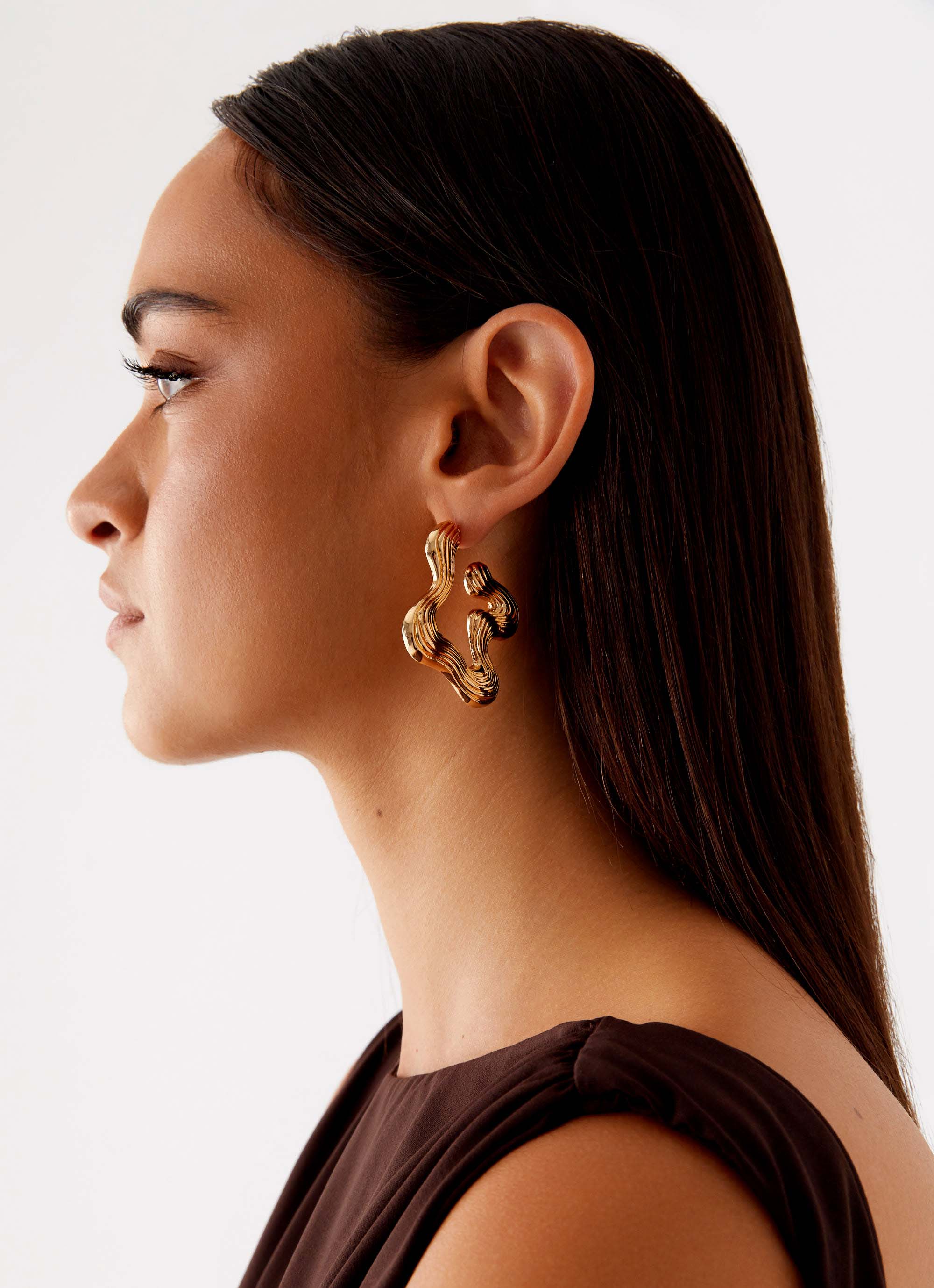 Jacey Earrings - Gold - Image 3