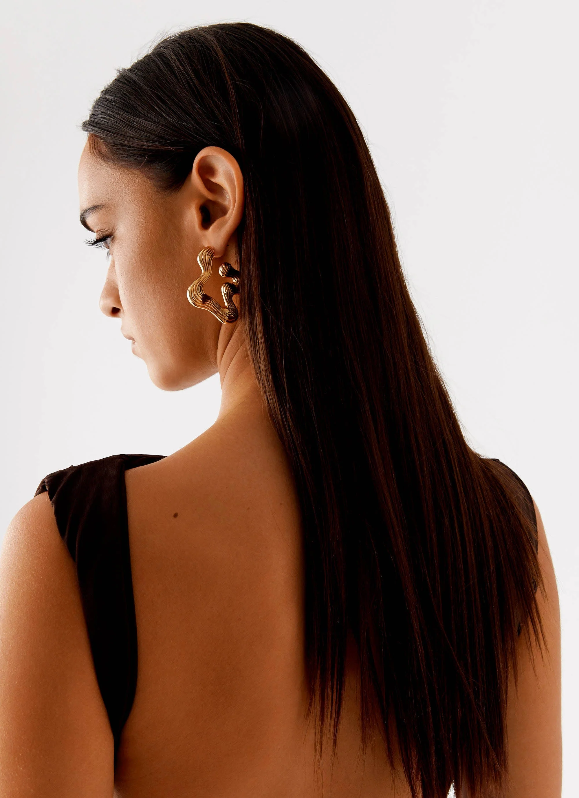 Jacey Earrings - Gold - Image 4