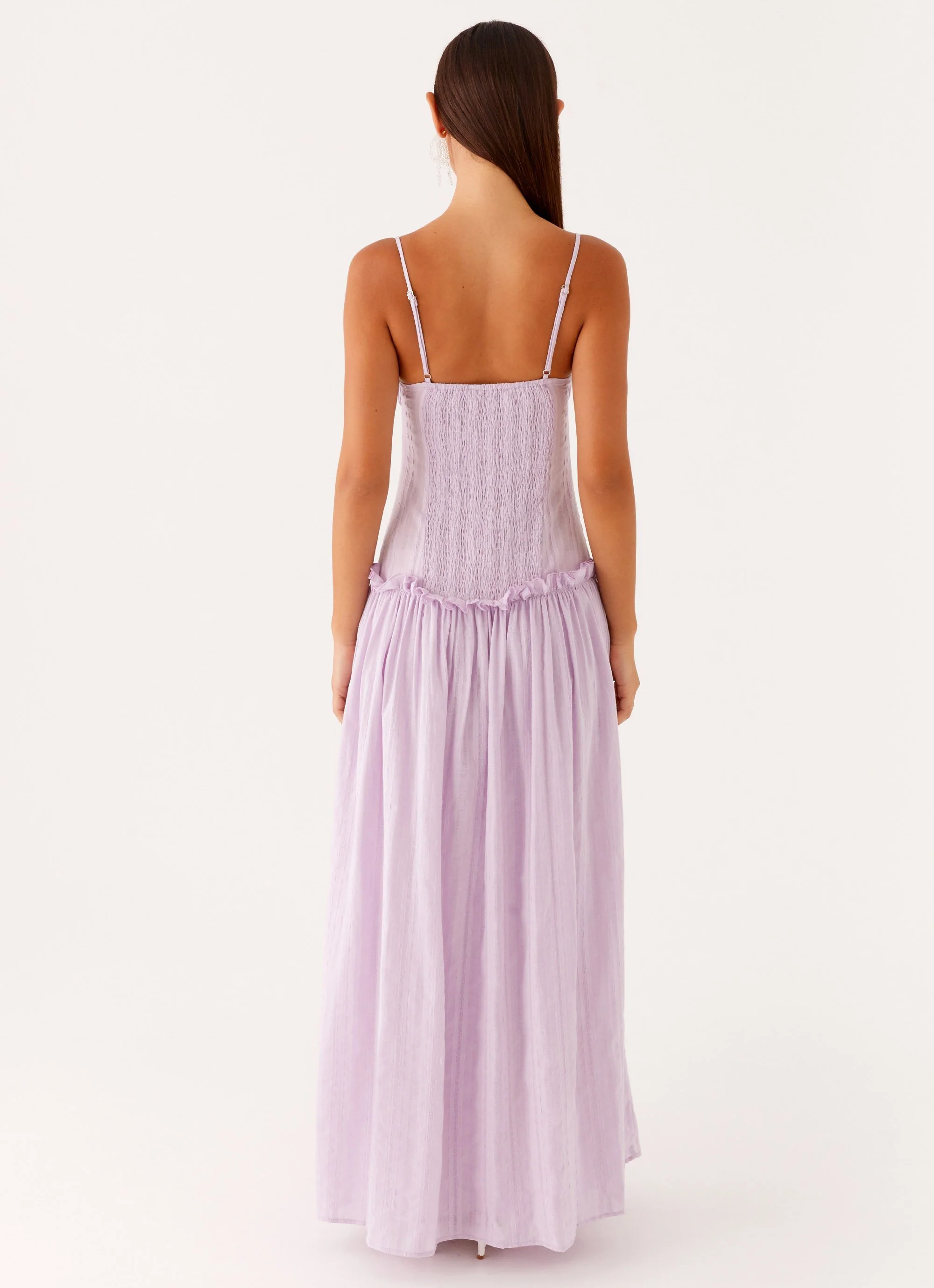 Jacinda Drop Waist Maxi Dress - Lavender - Image 4