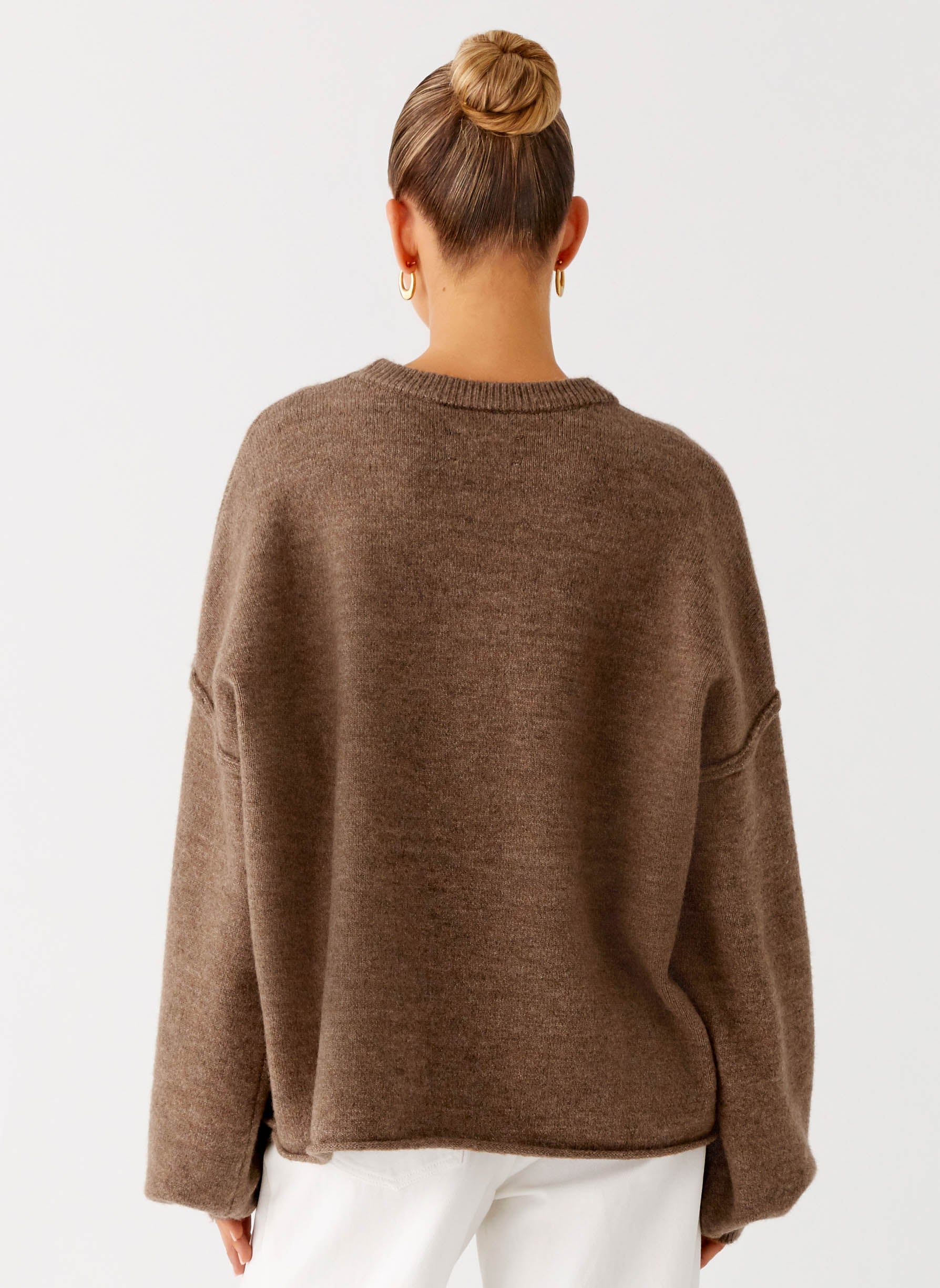 Jack Oversized Knit Sweater - Tan Marle - Image 4
