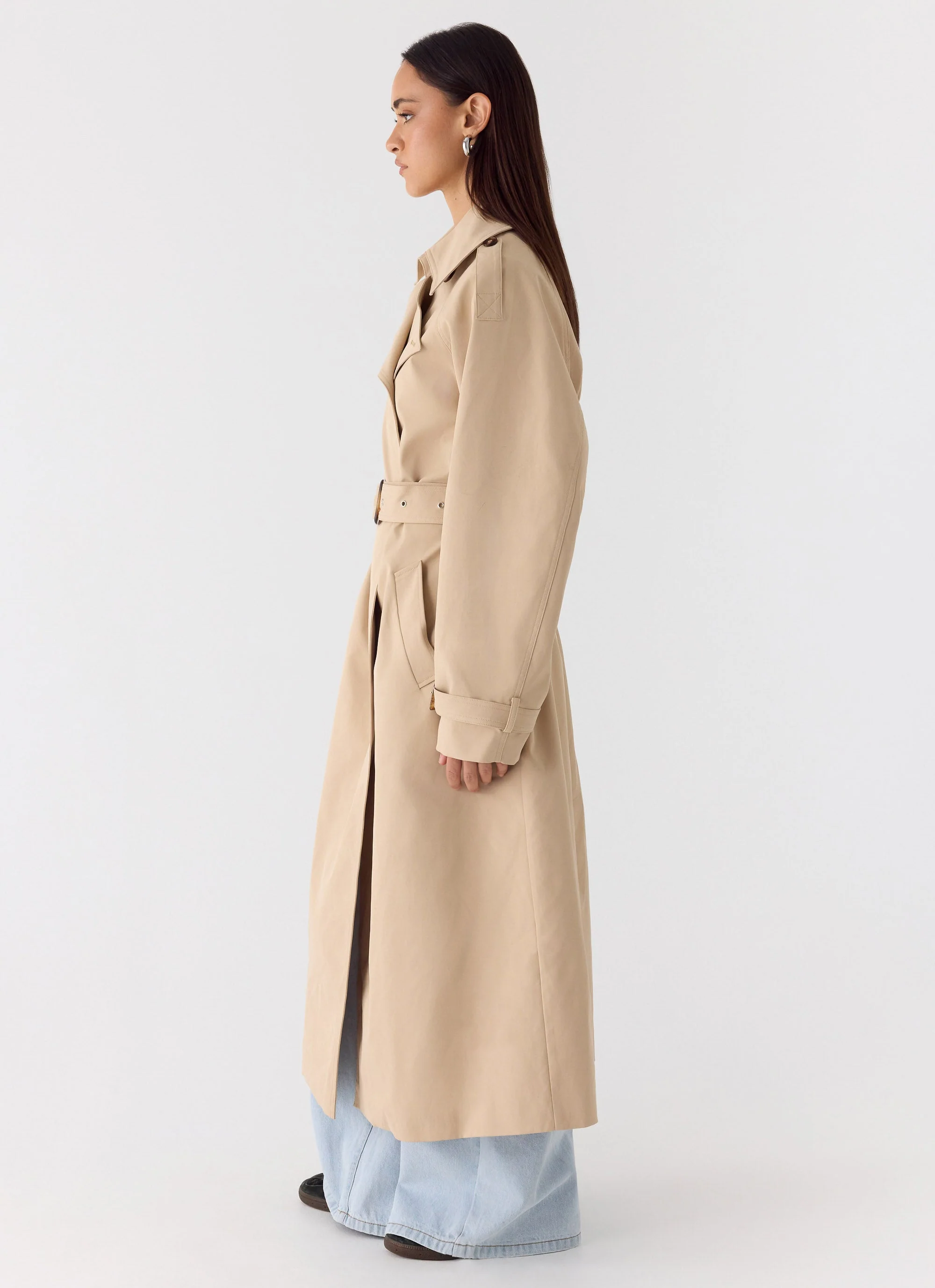 Jackie Trench Coat - Tan - Image 4