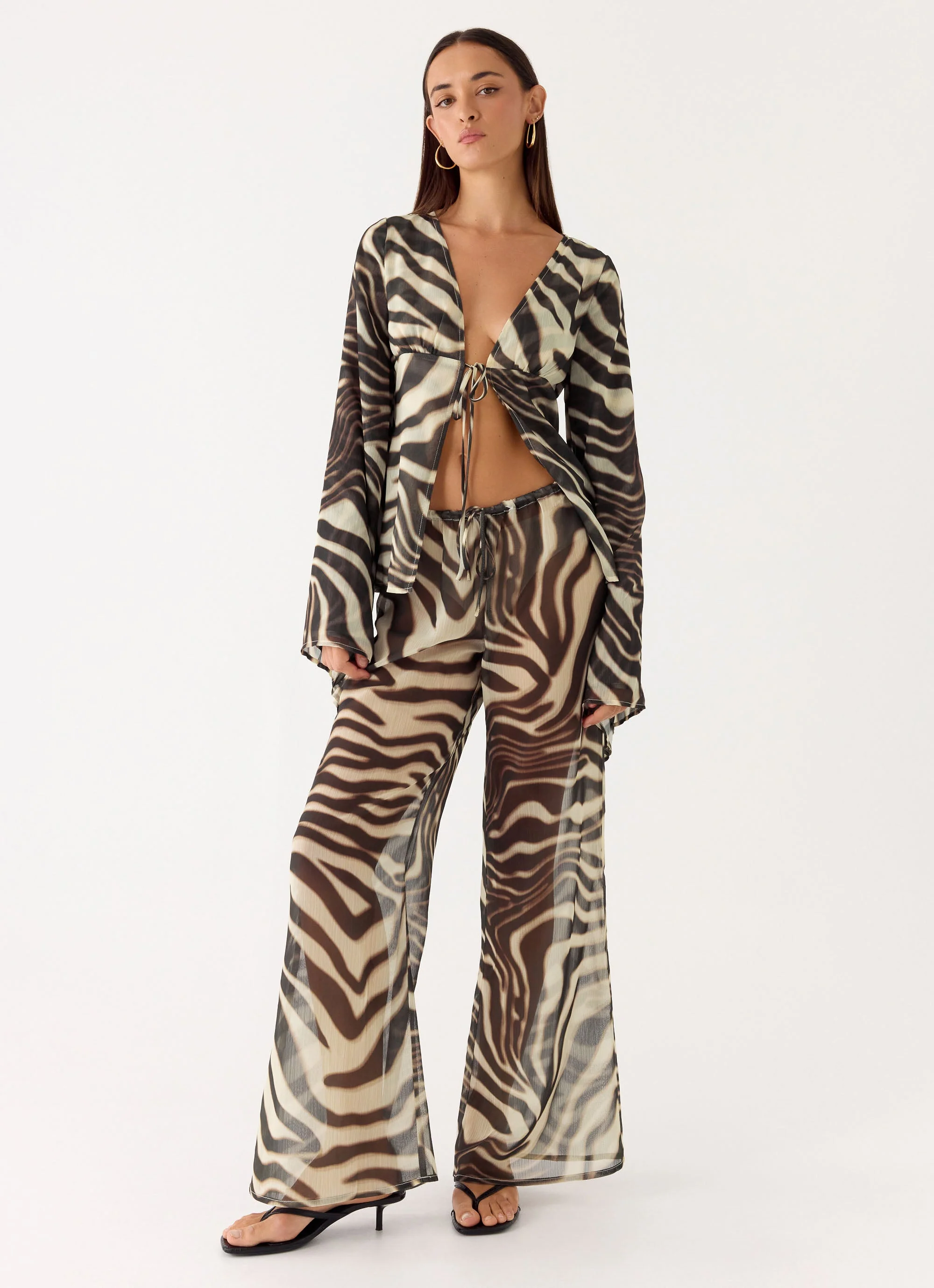 Jadia Flared Pants - Zebra - Image 6