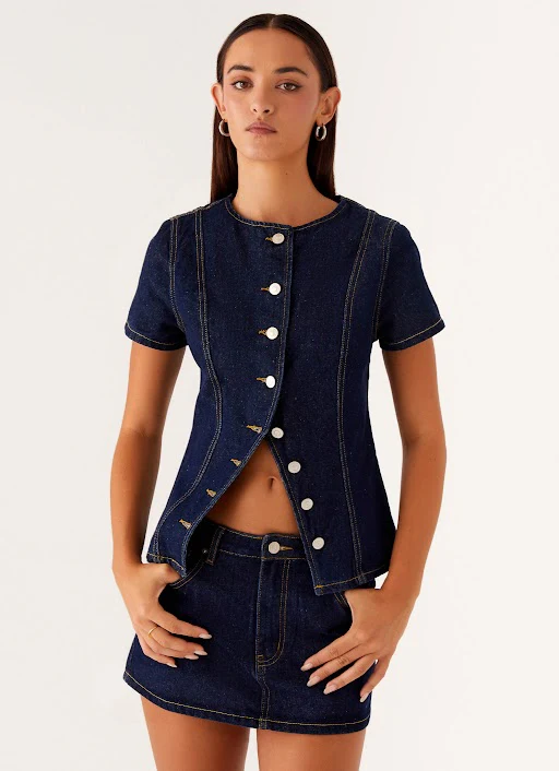 Jagger Top - Indigo - Image 6