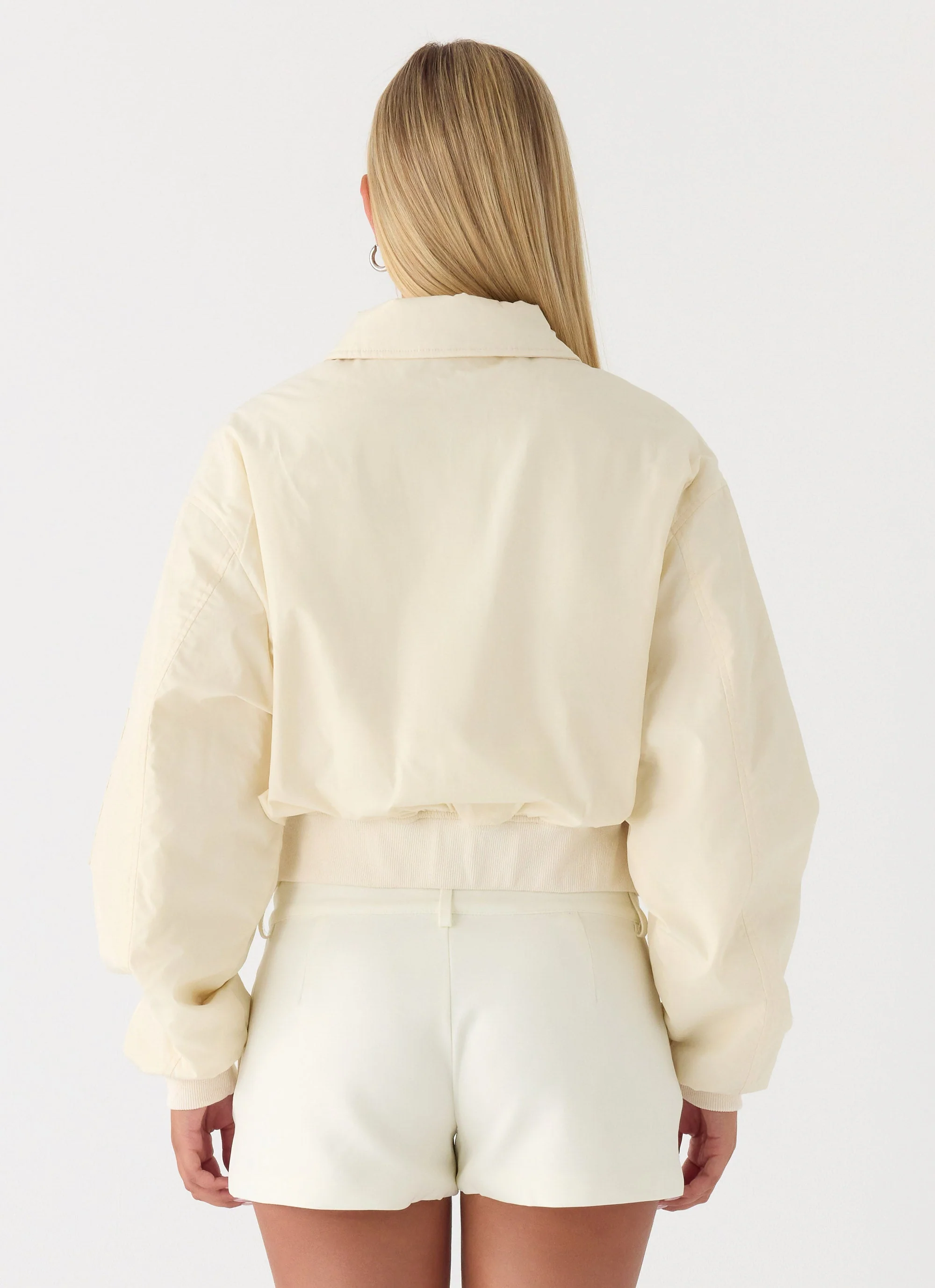 Jameson Bomber Jacket - Ivory - Image 5