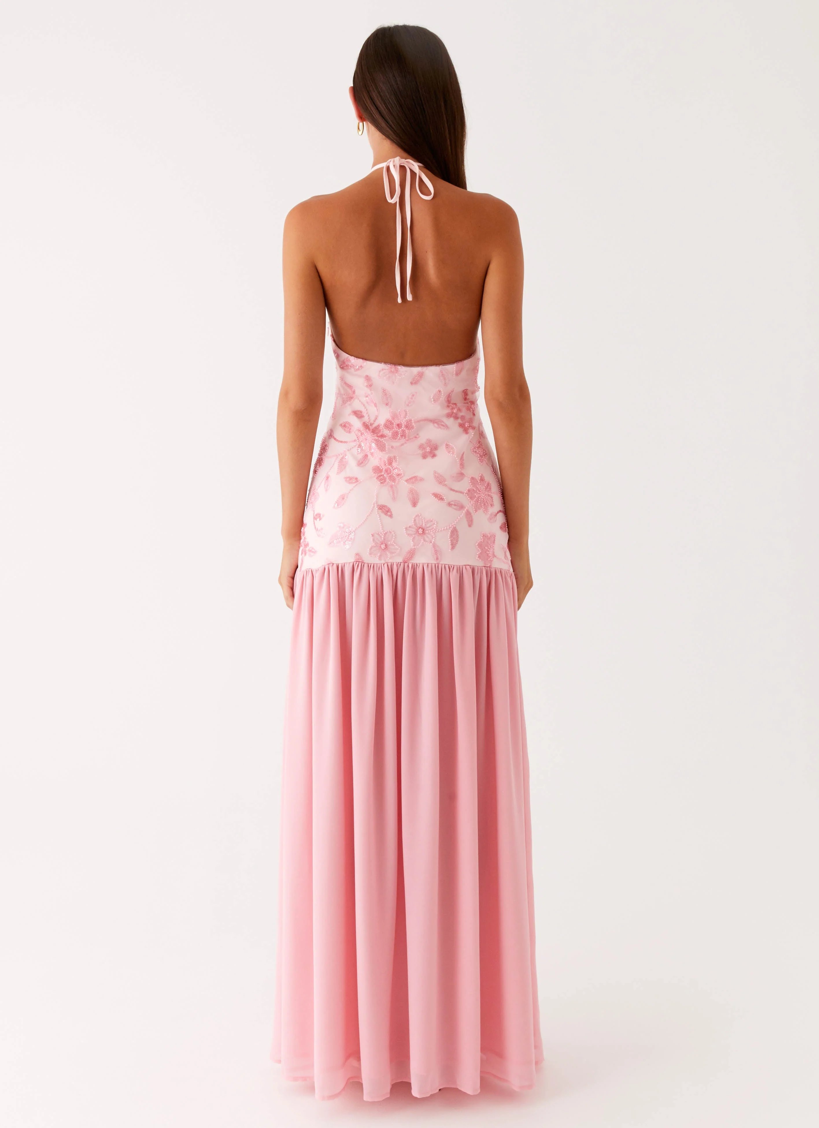 Janelle Beaded Maxi Dress - Pink - Image 2