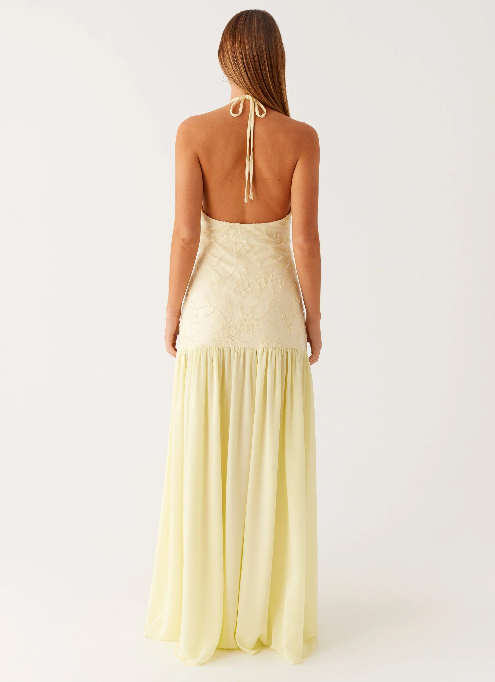 Janelle Beaded Maxi Dress - Yellow - Image 2