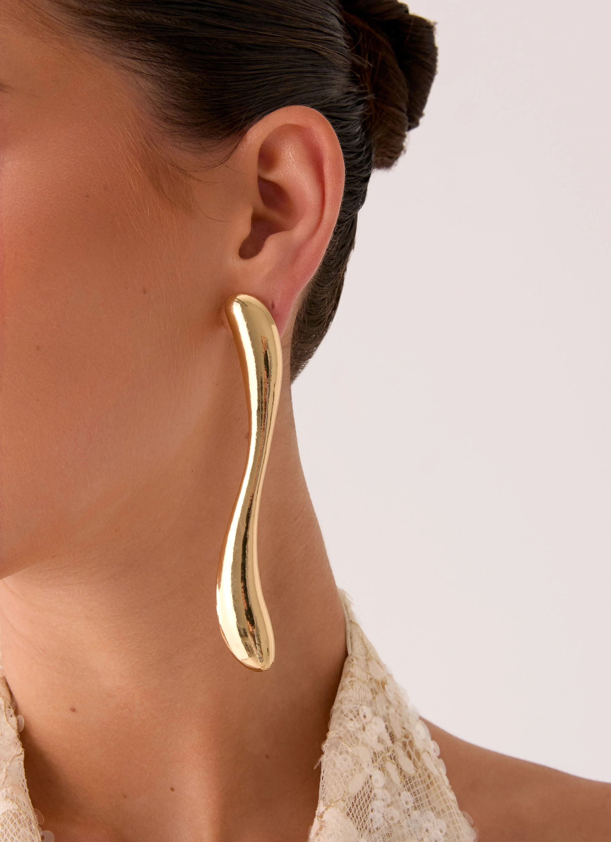 Jania Earrings - Gold - Image 4