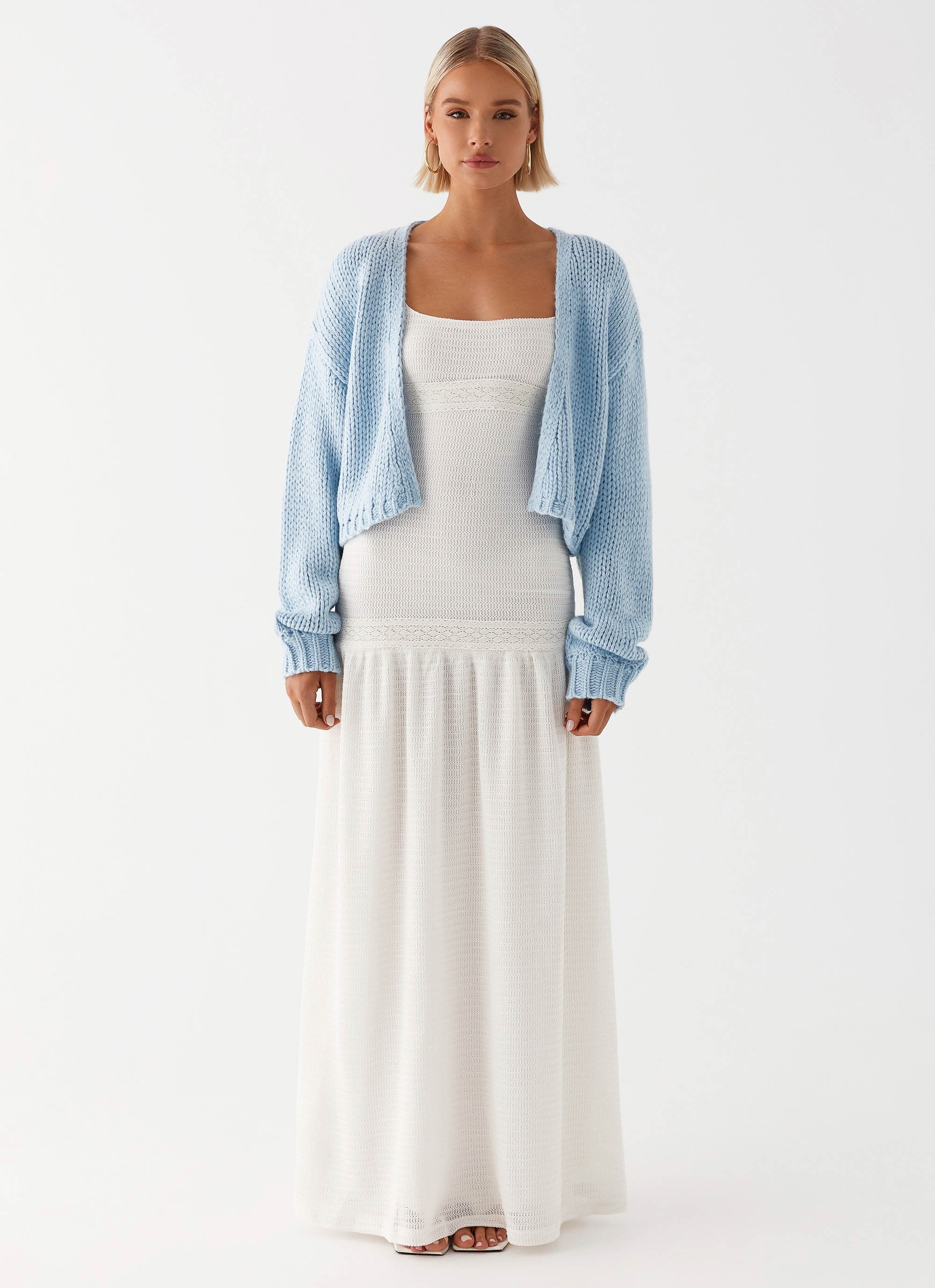 Jasleen Knit Cardigan - Blue - Image 2