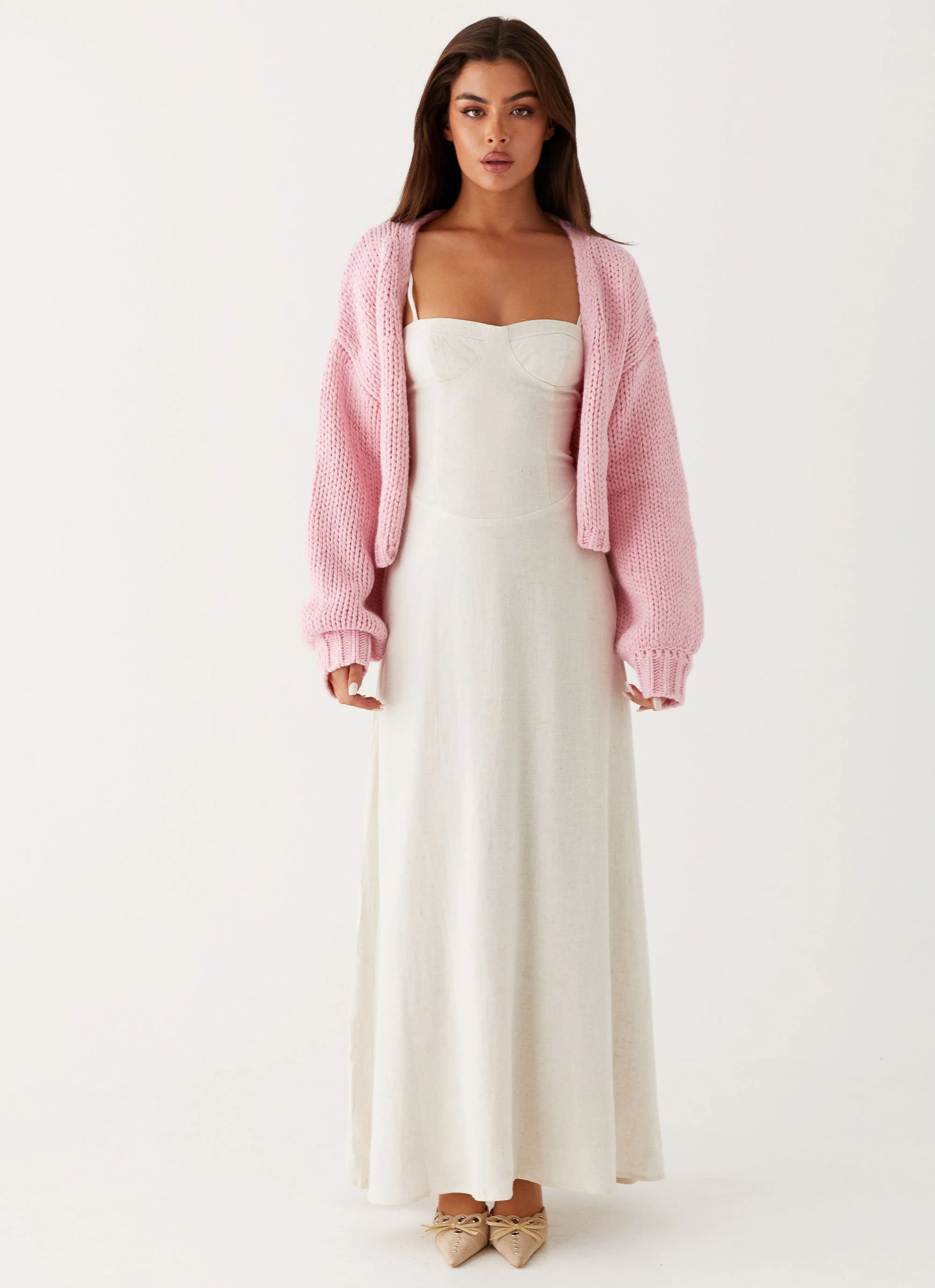 Jasleen Knit Cardigan - Pink - Image 2