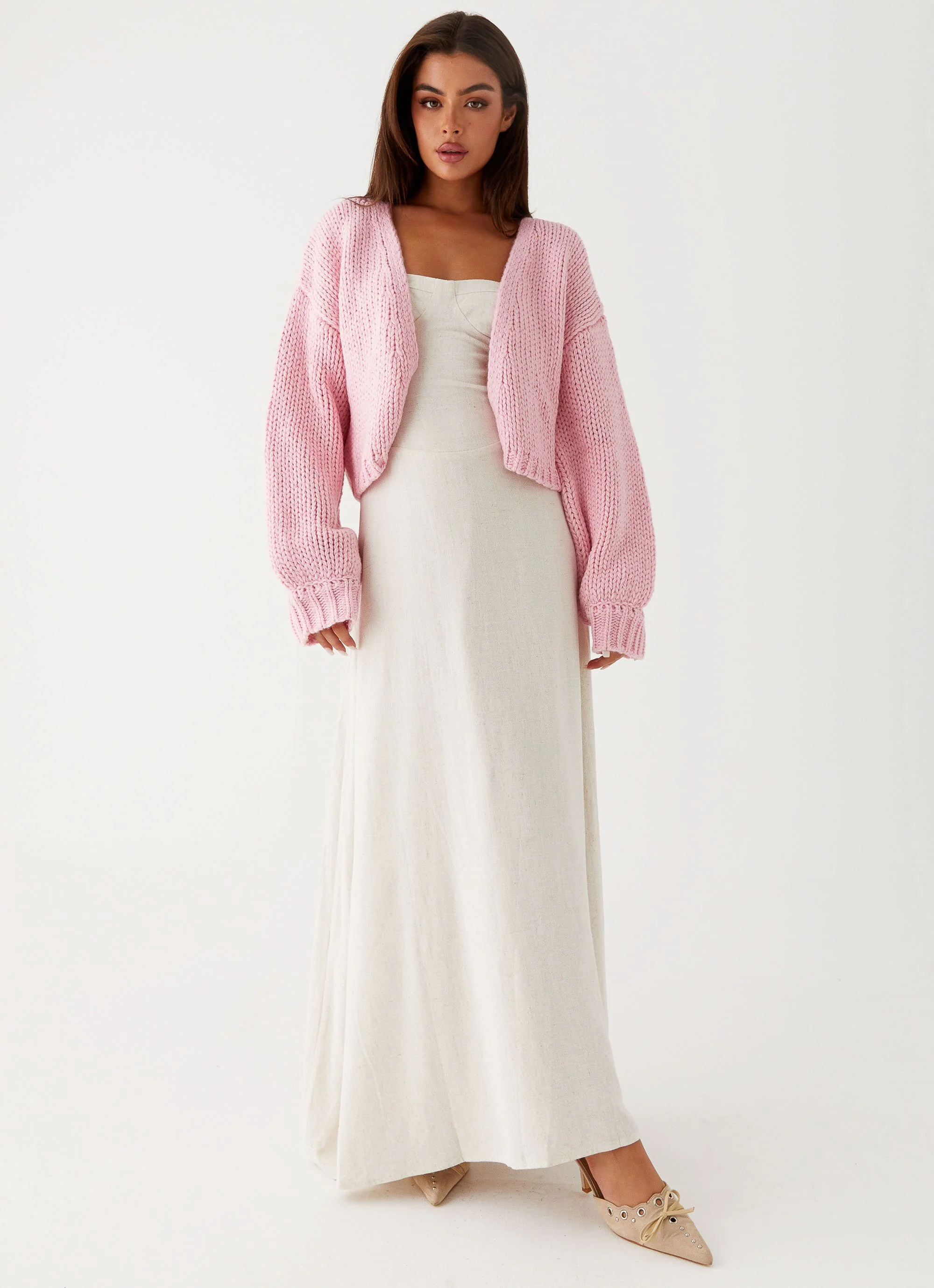 Jasleen Knit Cardigan - Pink - Image 6