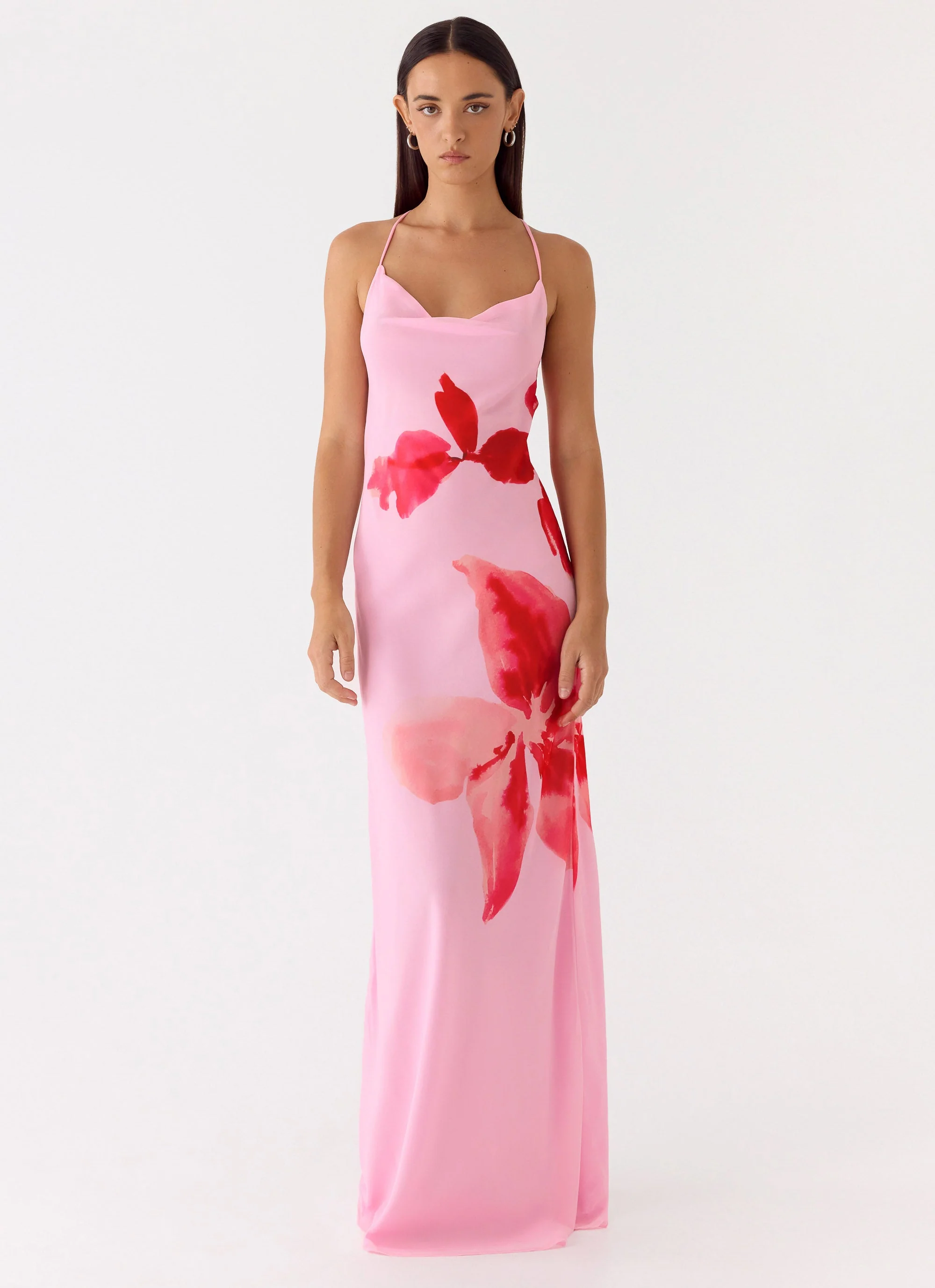 Jasmyn Cowl Maxi Dress - Pink Petal - Image 7
