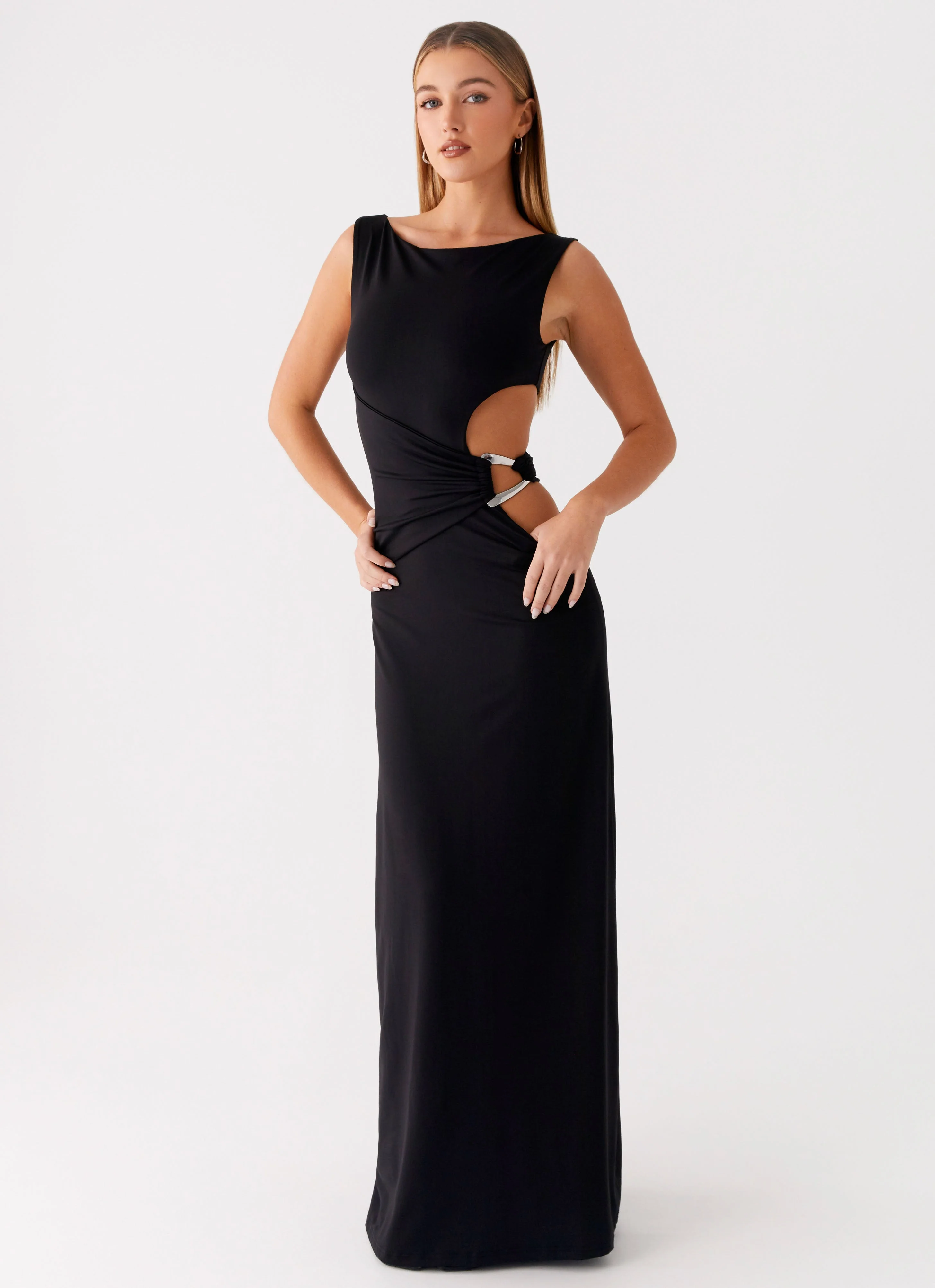 Jayana Maxi Dress - Black - Image 4