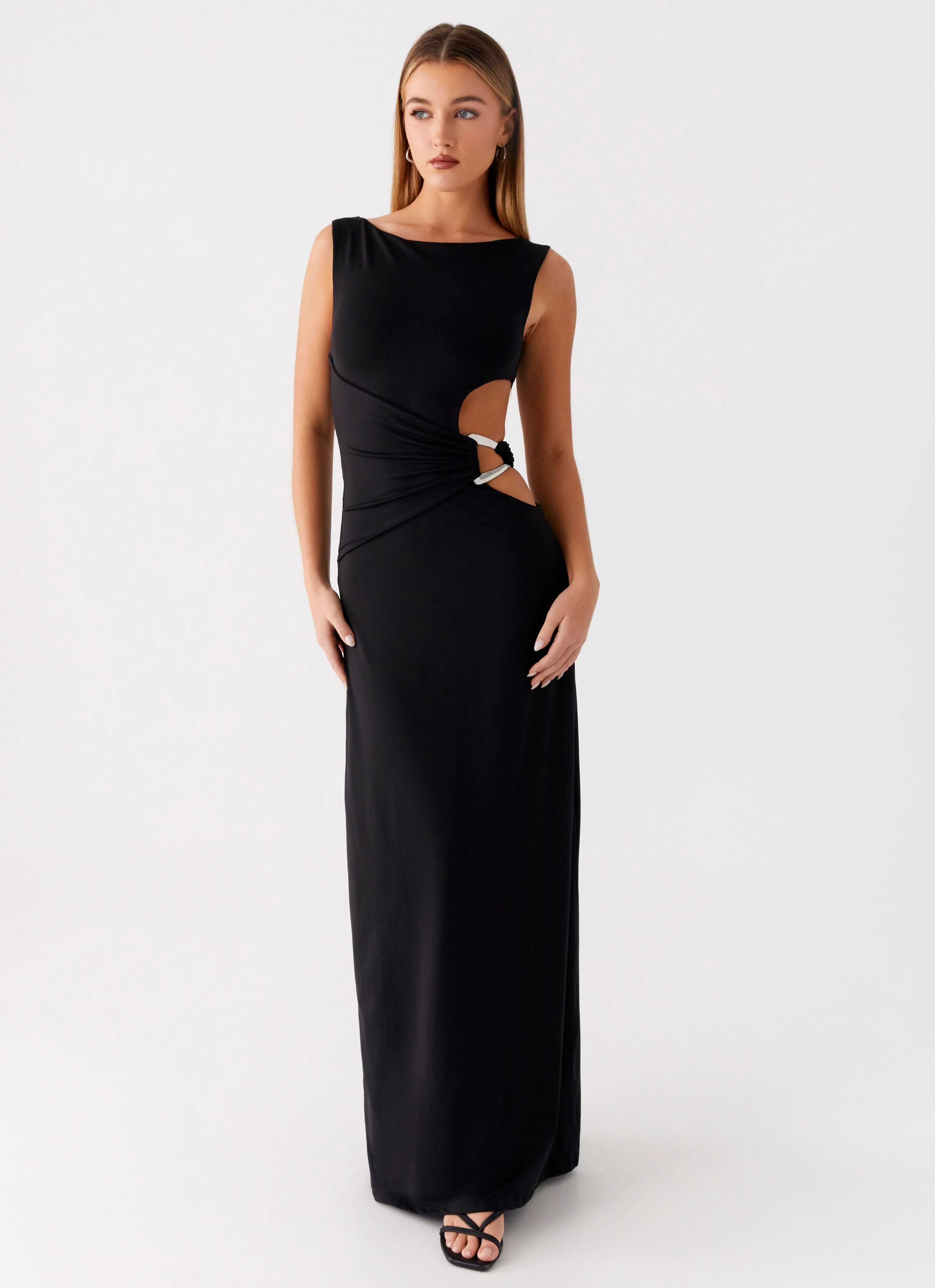 Jayana Maxi Dress - Black - Image 5