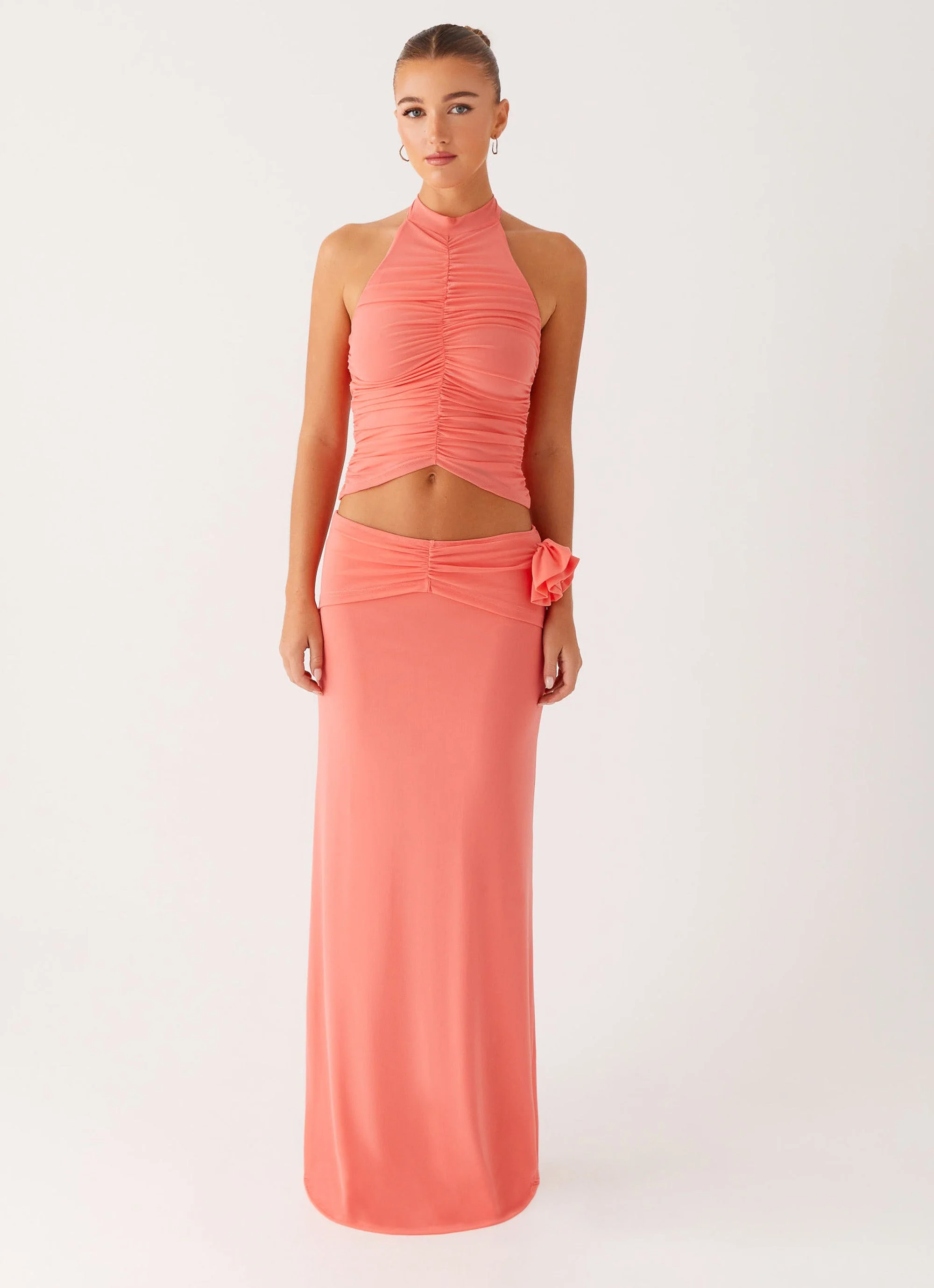 Jayce Halter Top - Salmon - Image 2