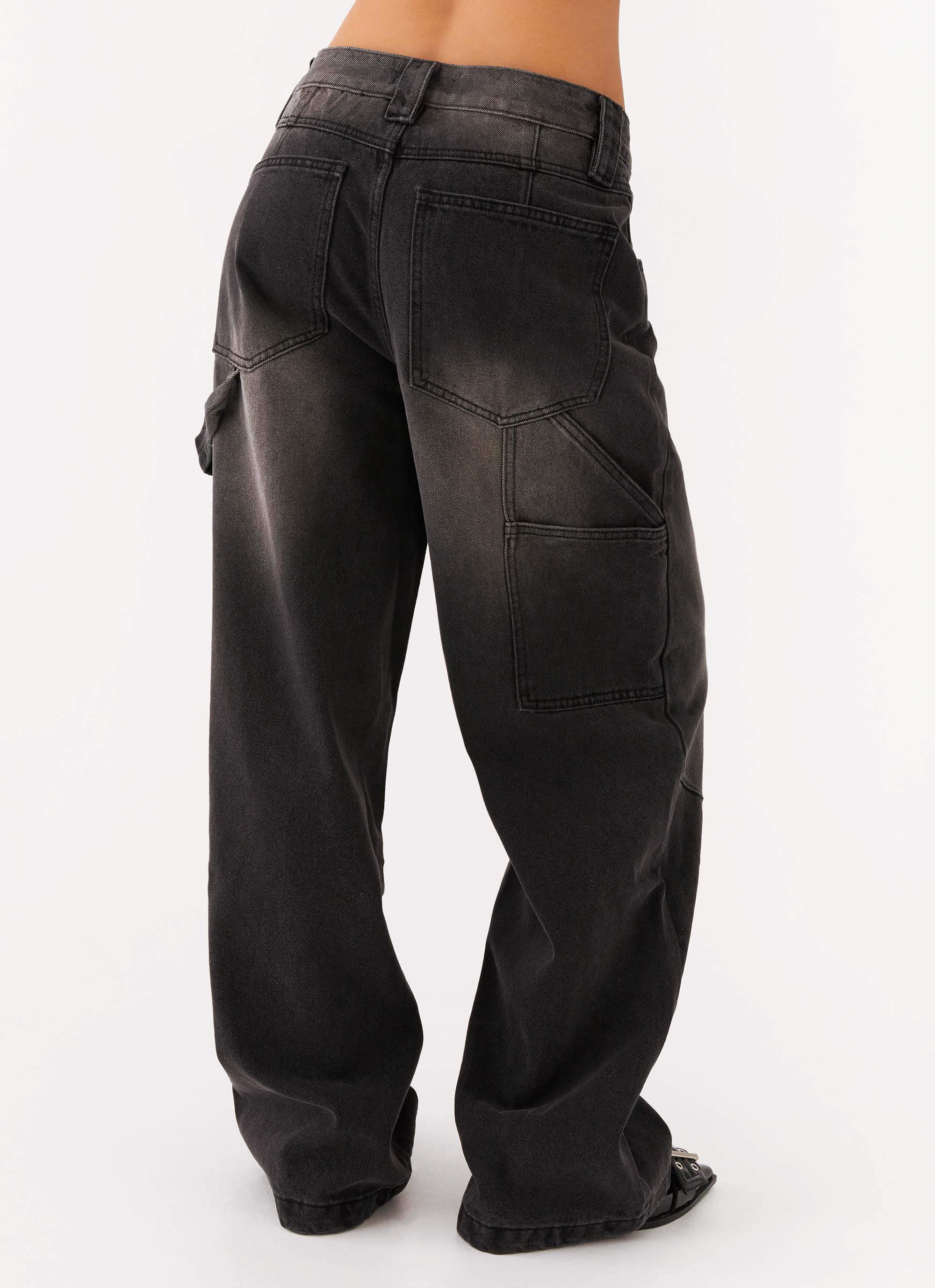 Jaylie Denim Jeans - Charcoal - Image 4