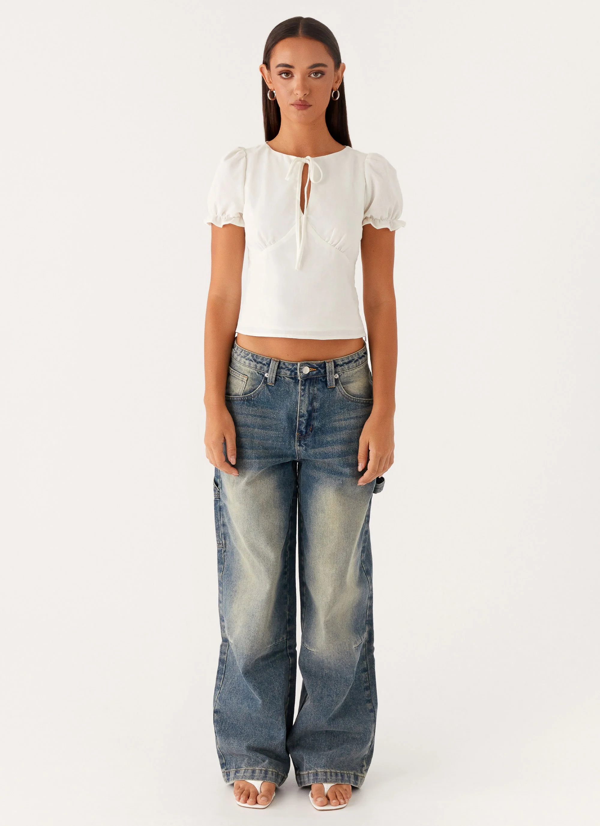 Jaylie Denim Jeans - Dirty Vintage Wash - Image 2