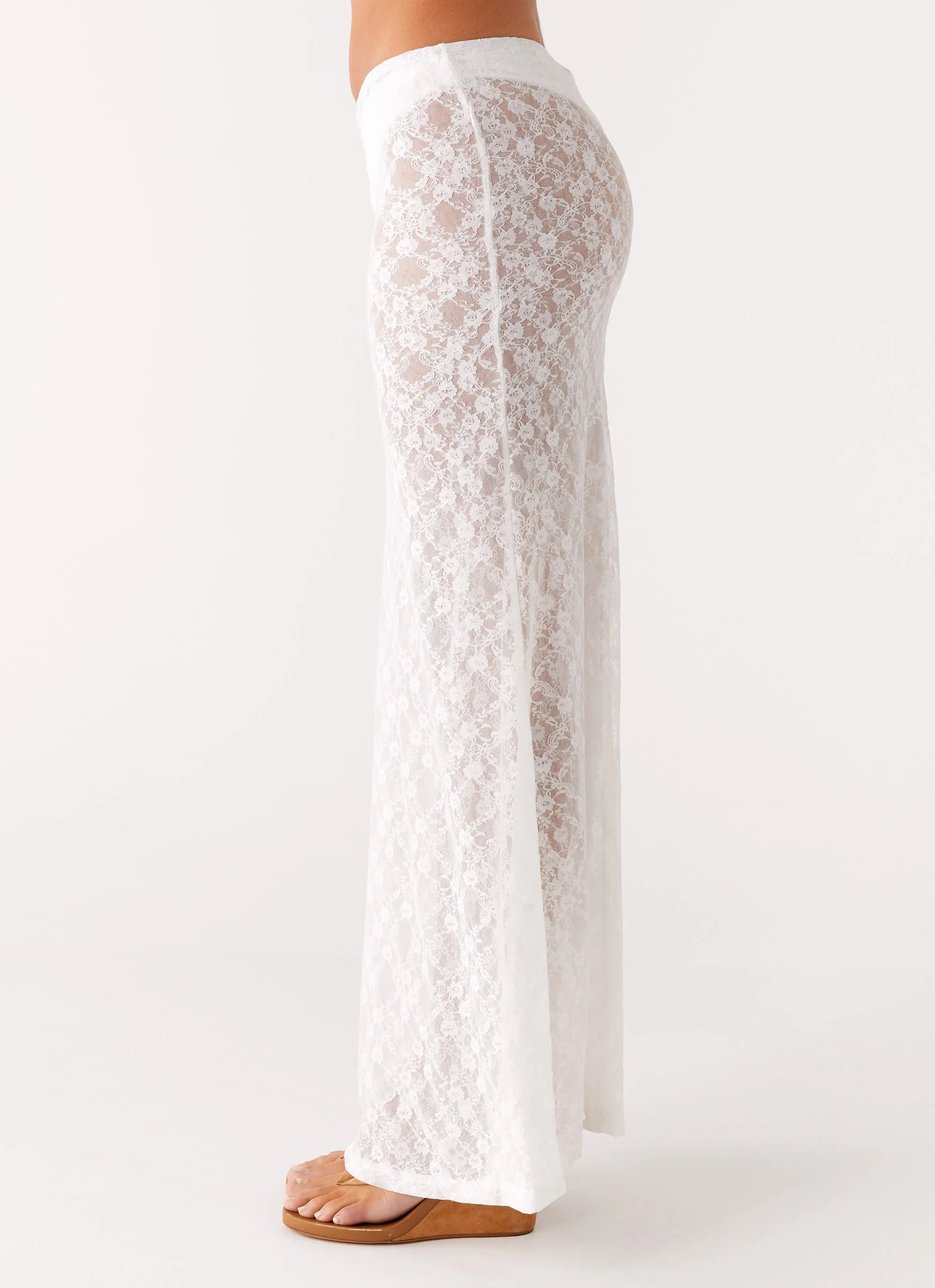 Jaz Lace Maxi Skirt - White - Image 6