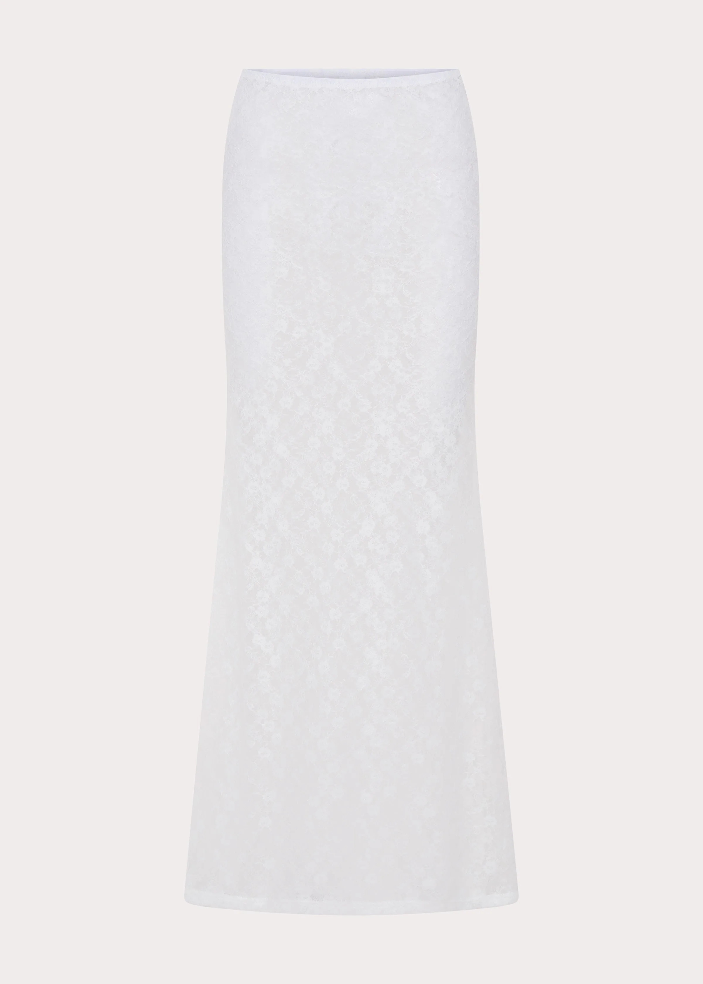 Jaz Lace Maxi Skirt - White - Image 9