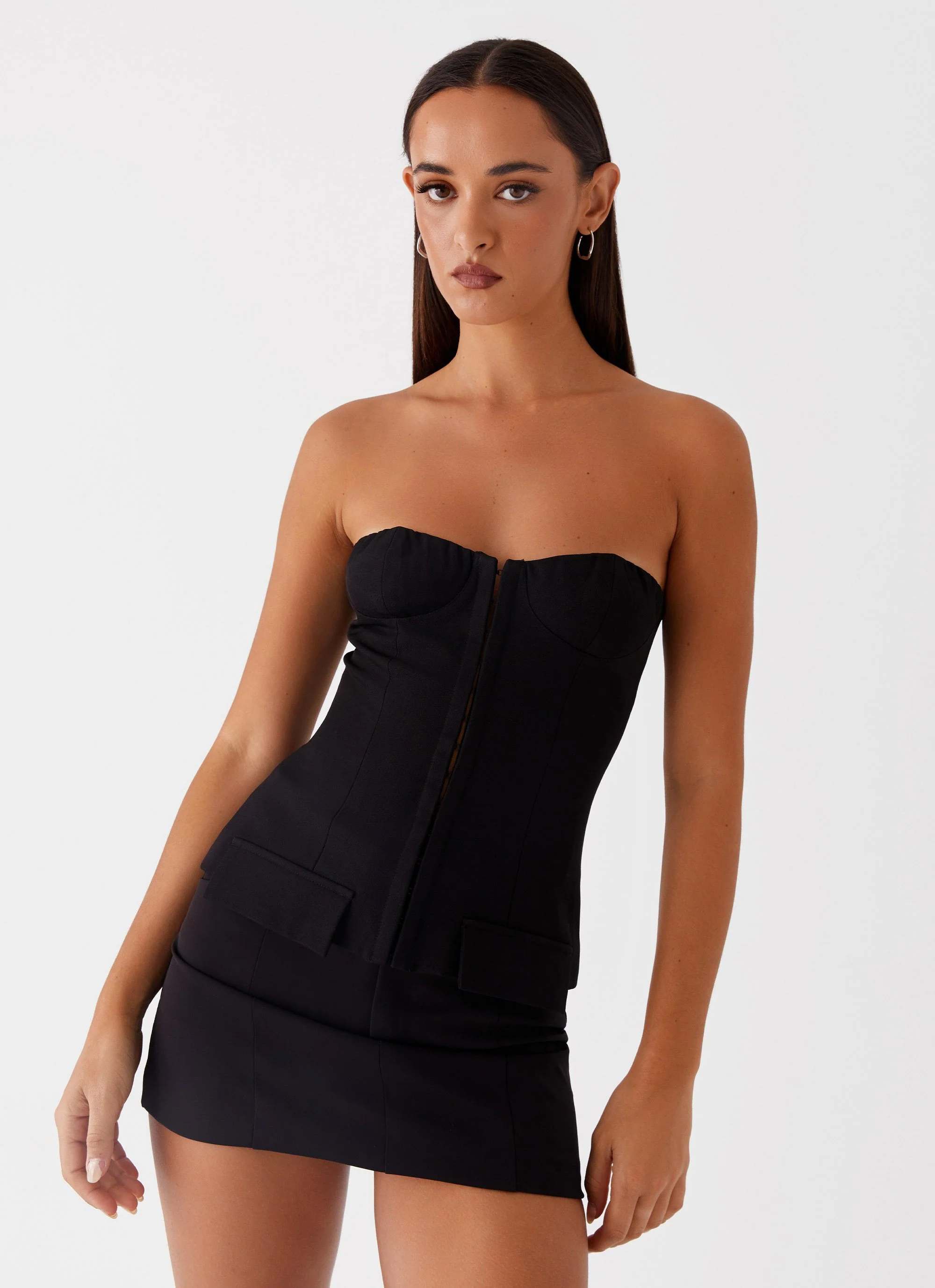 Jeanie Corset Top - Black - Image 6